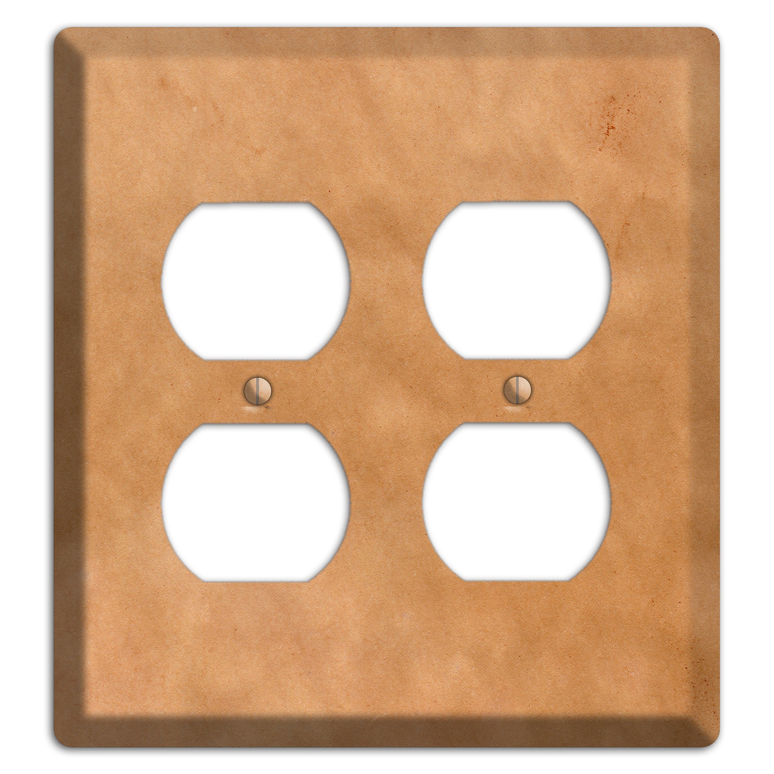Aged Paper 9 2 Duplex Wallplate