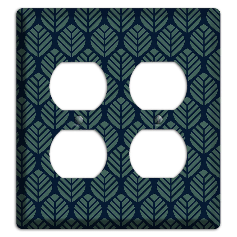 Leaves Style T 2 Duplex Wallplate