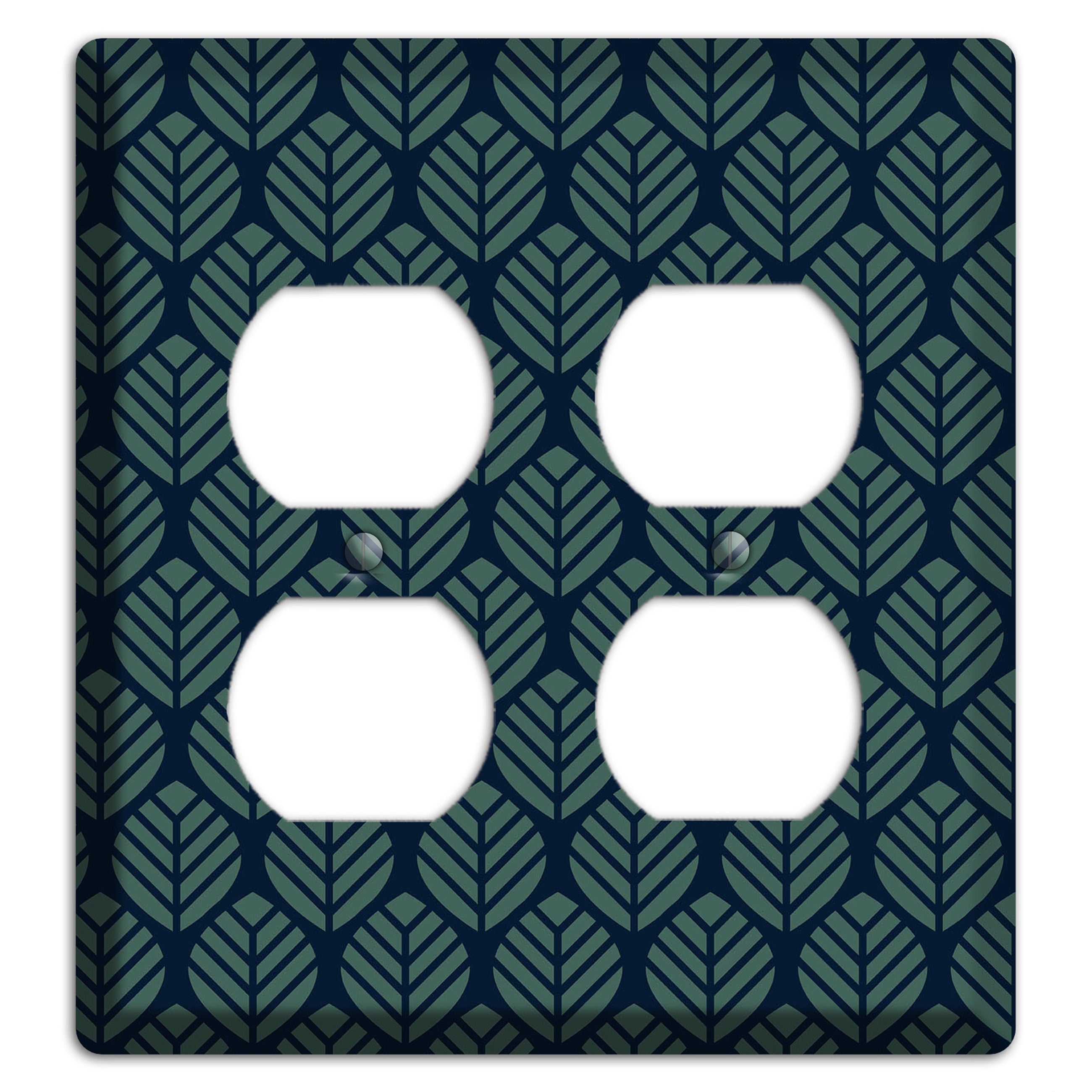 Leaves Style T 2 Duplex Wallplate