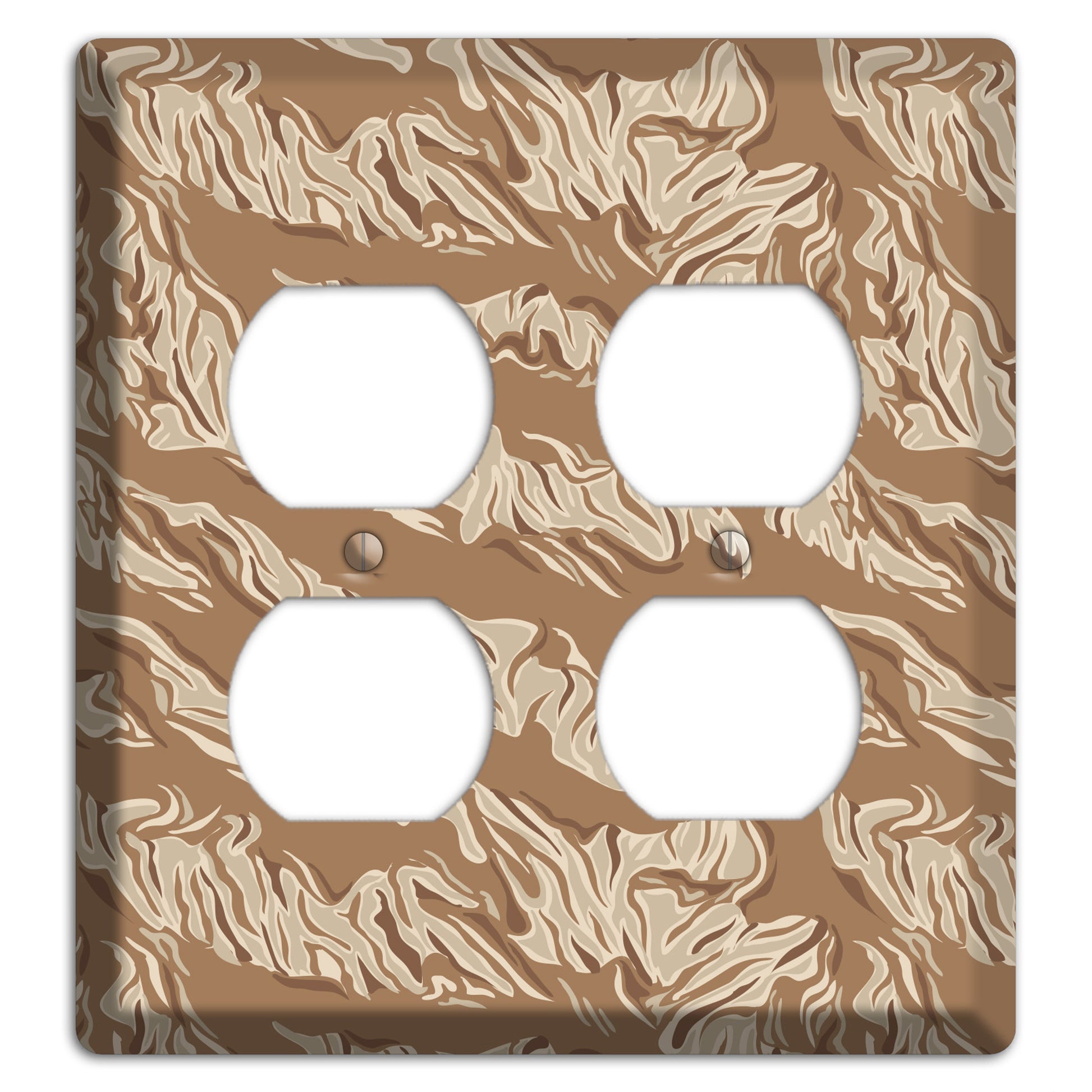 Desert Tiger Camo 2 Duplex Wallplate