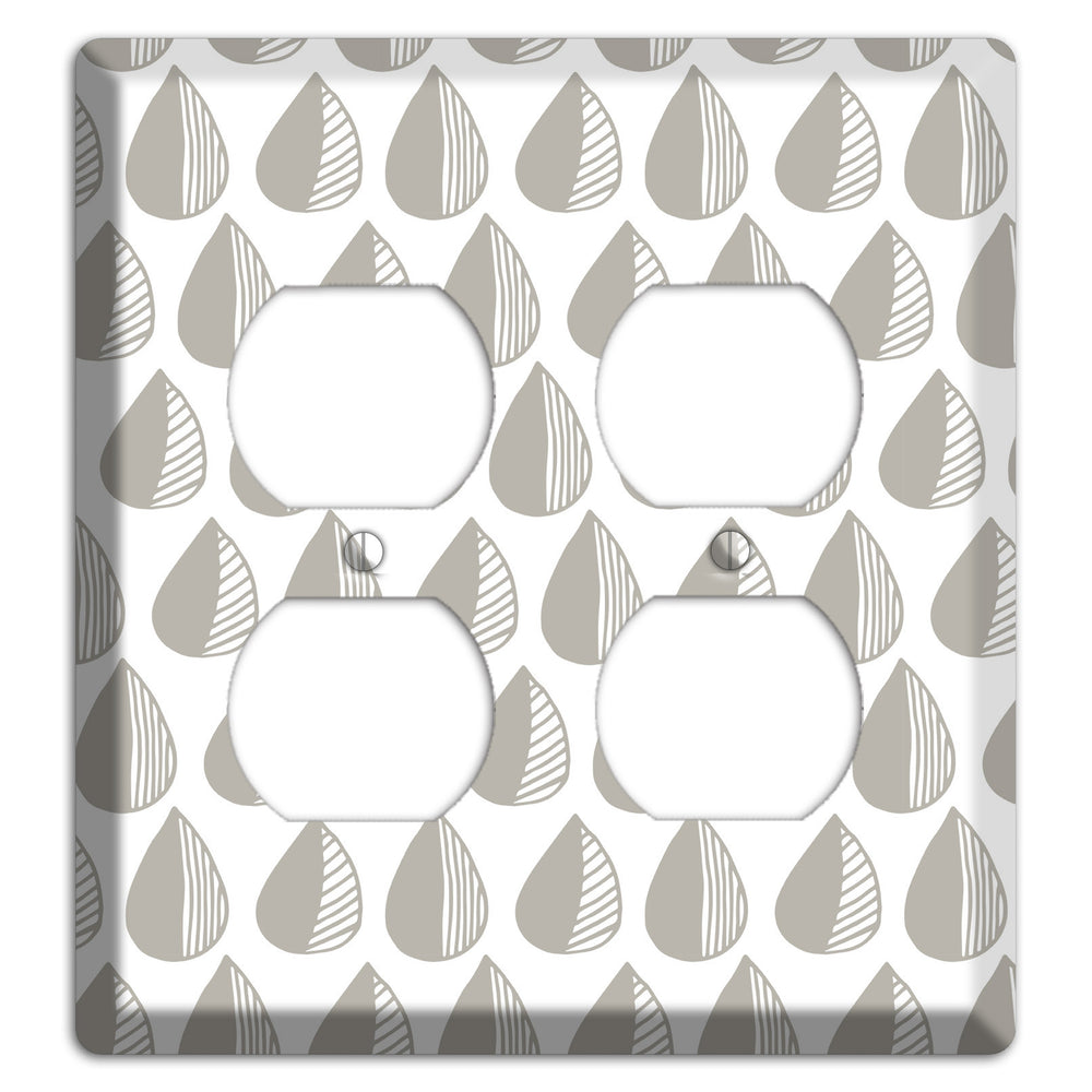 Simple Scandanavian Style MM 2 Duplex Wallplate