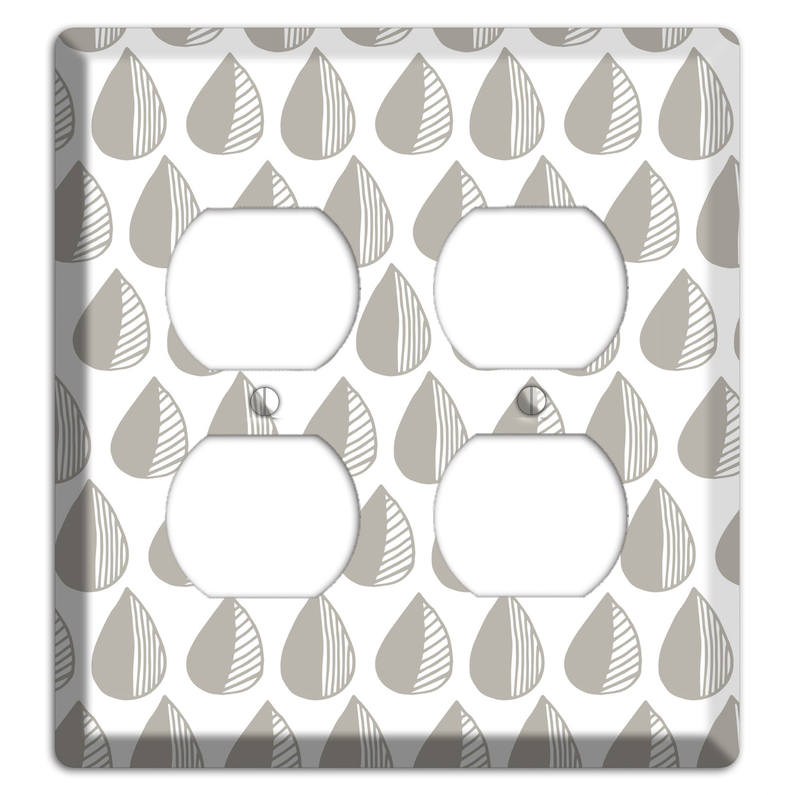 Simple Scandanavian Style MM 2 Duplex Wallplate