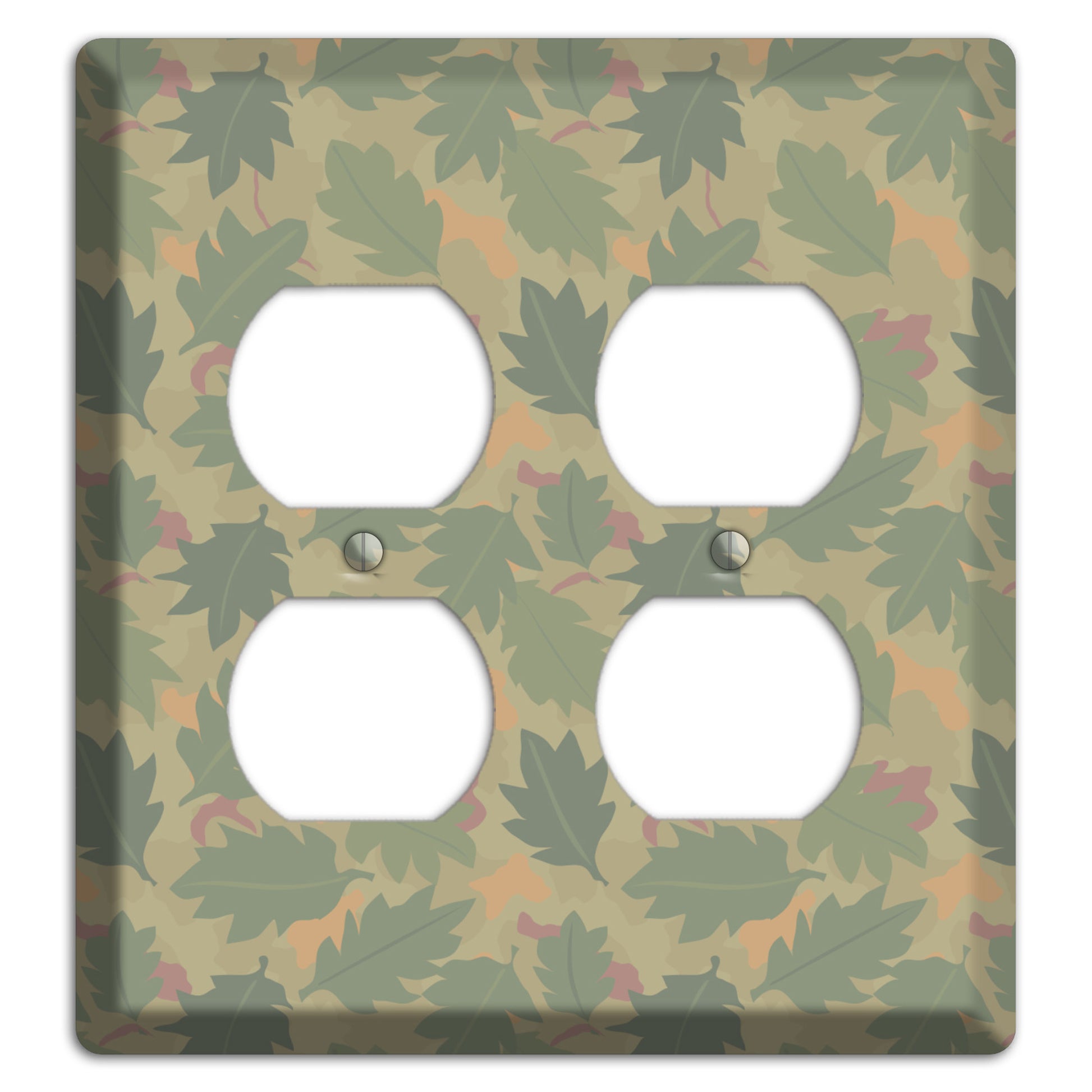 Wine Leaf Camo 2 Duplex Wallplate