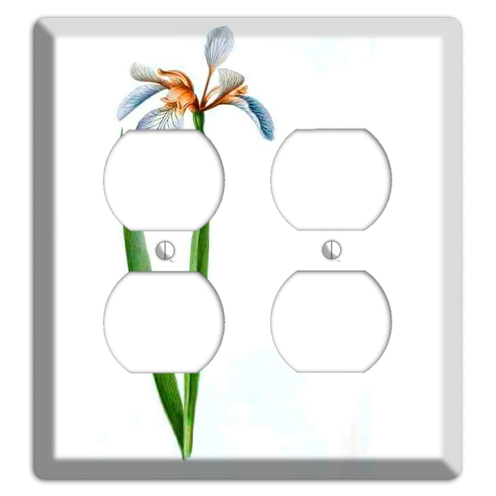 White Iris 2 2 Duplex Wallplate