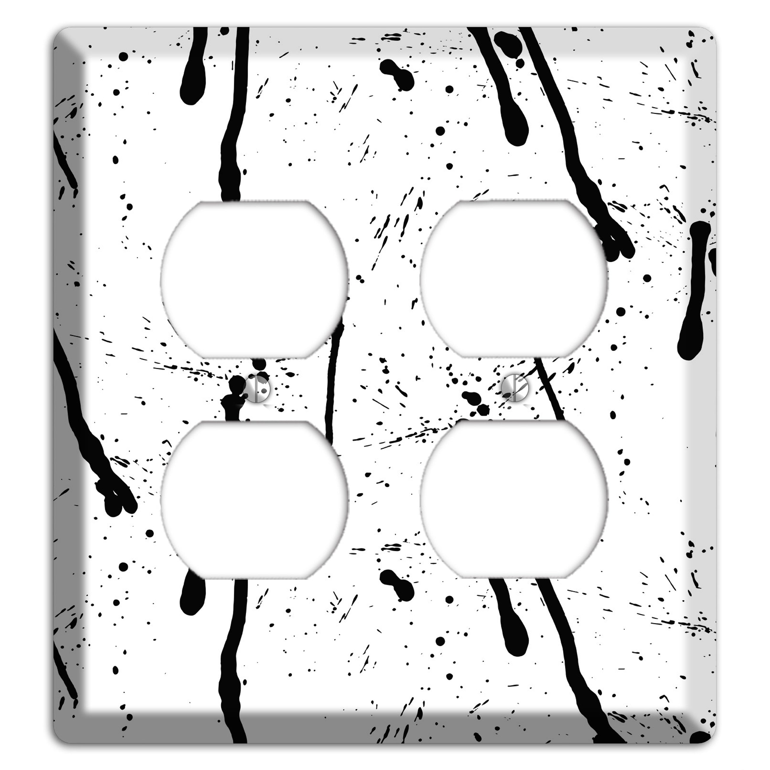 Ink Drips 4 2 Duplex Wallplate