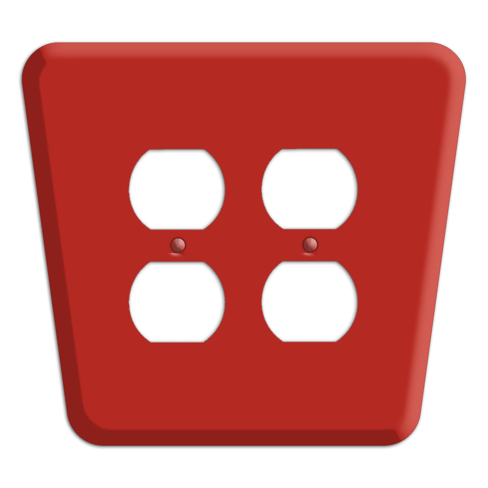 Paprika Mid-Century 2 Duplex Wallplate