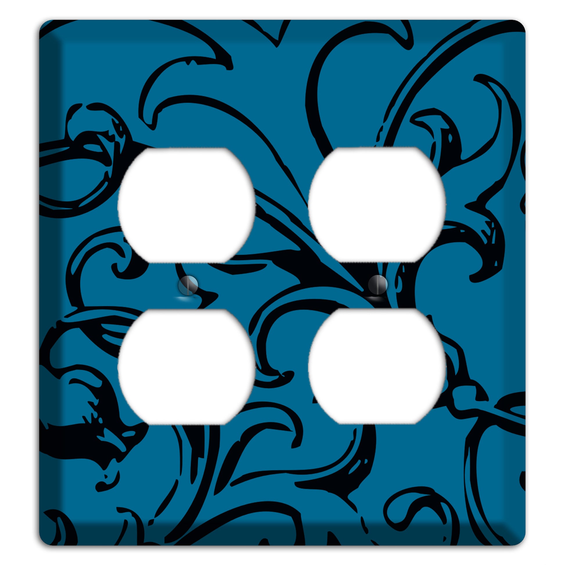 Victorian Blue 2 Duplex Wallplate