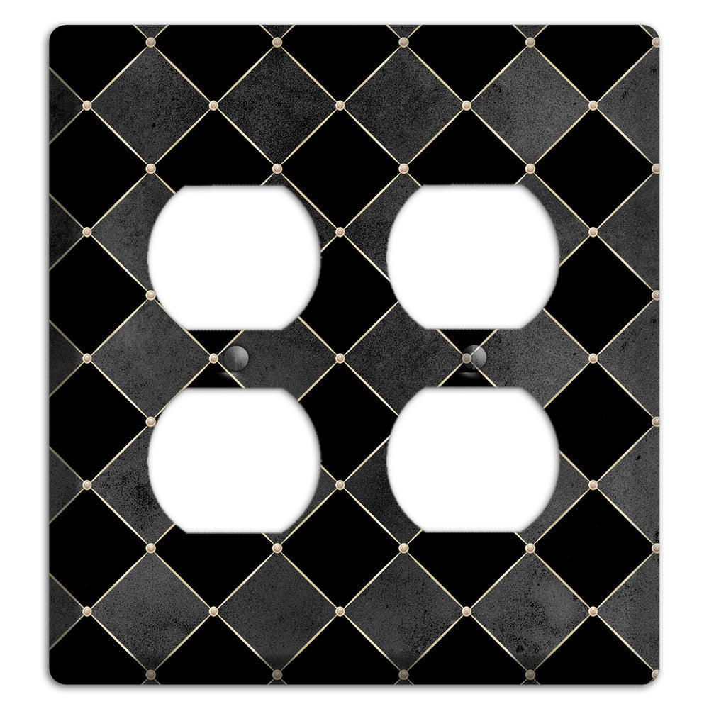 Edgar Allen Poe Diamond 2 Duplex Wallplate