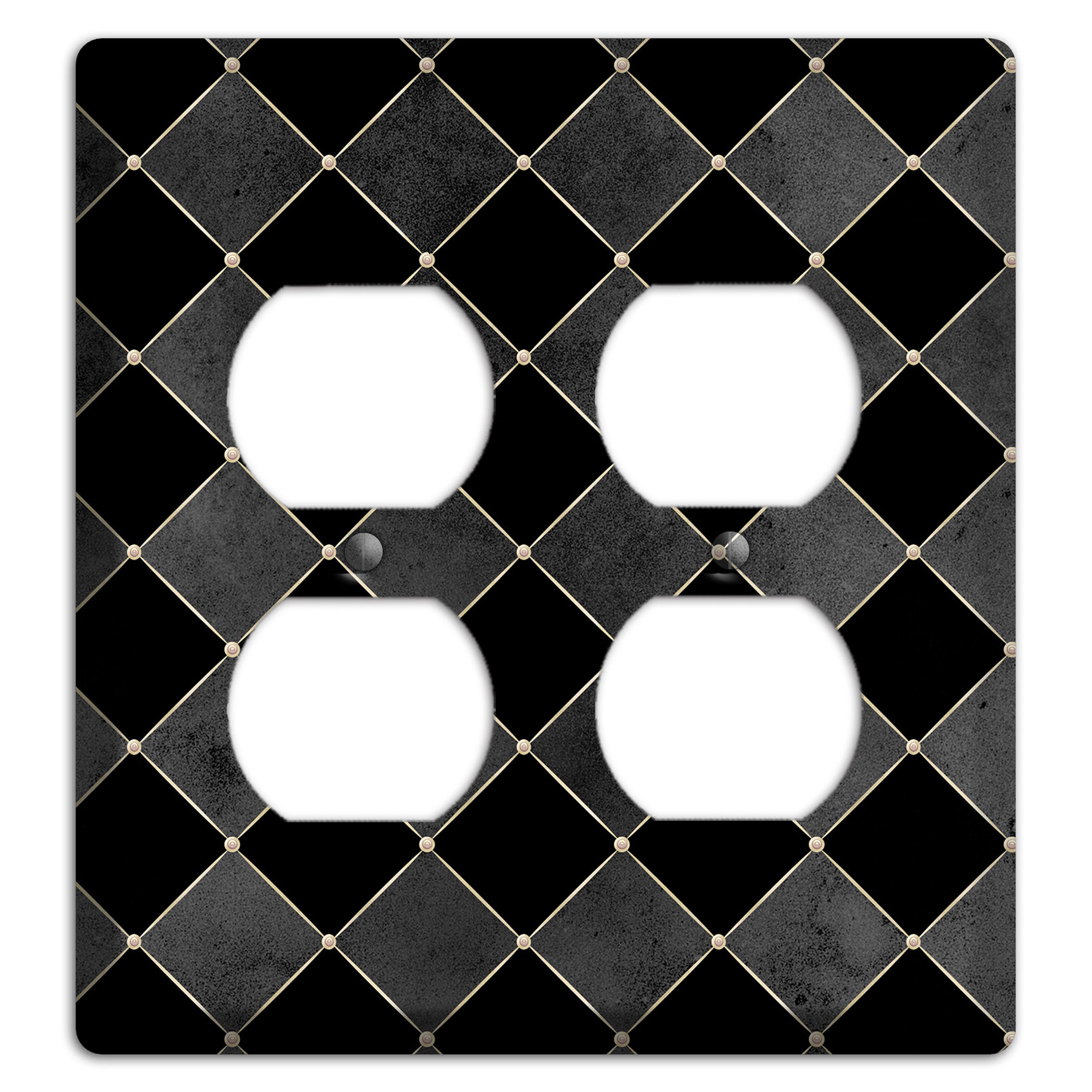 Edgar Allen Poe Diamond 2 Duplex Wallplate