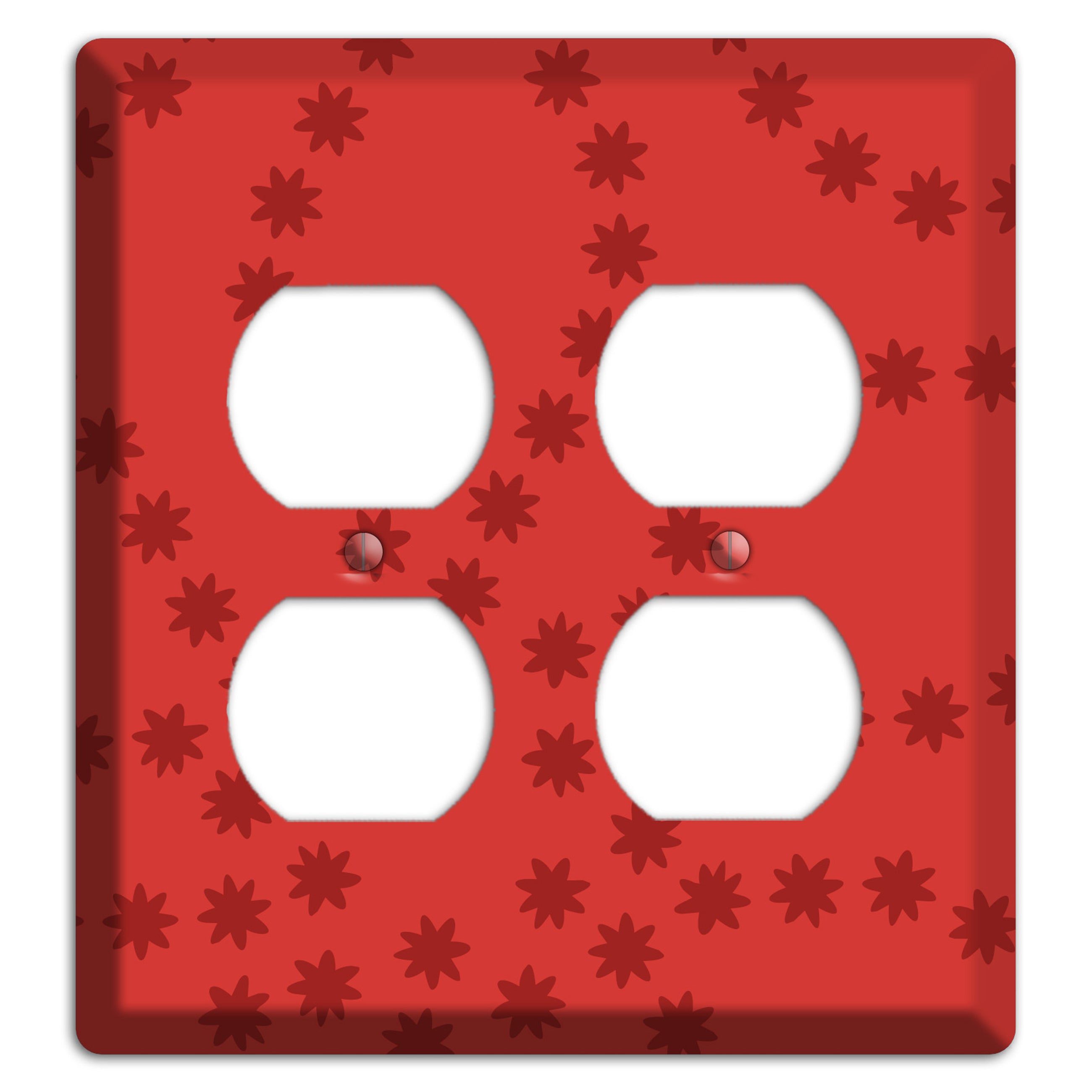 Multi Red Constellation 2 Duplex Wallplate