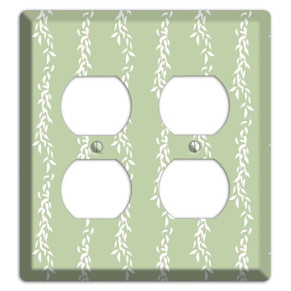 Leaves Style Z 2 Duplex Wallplate
