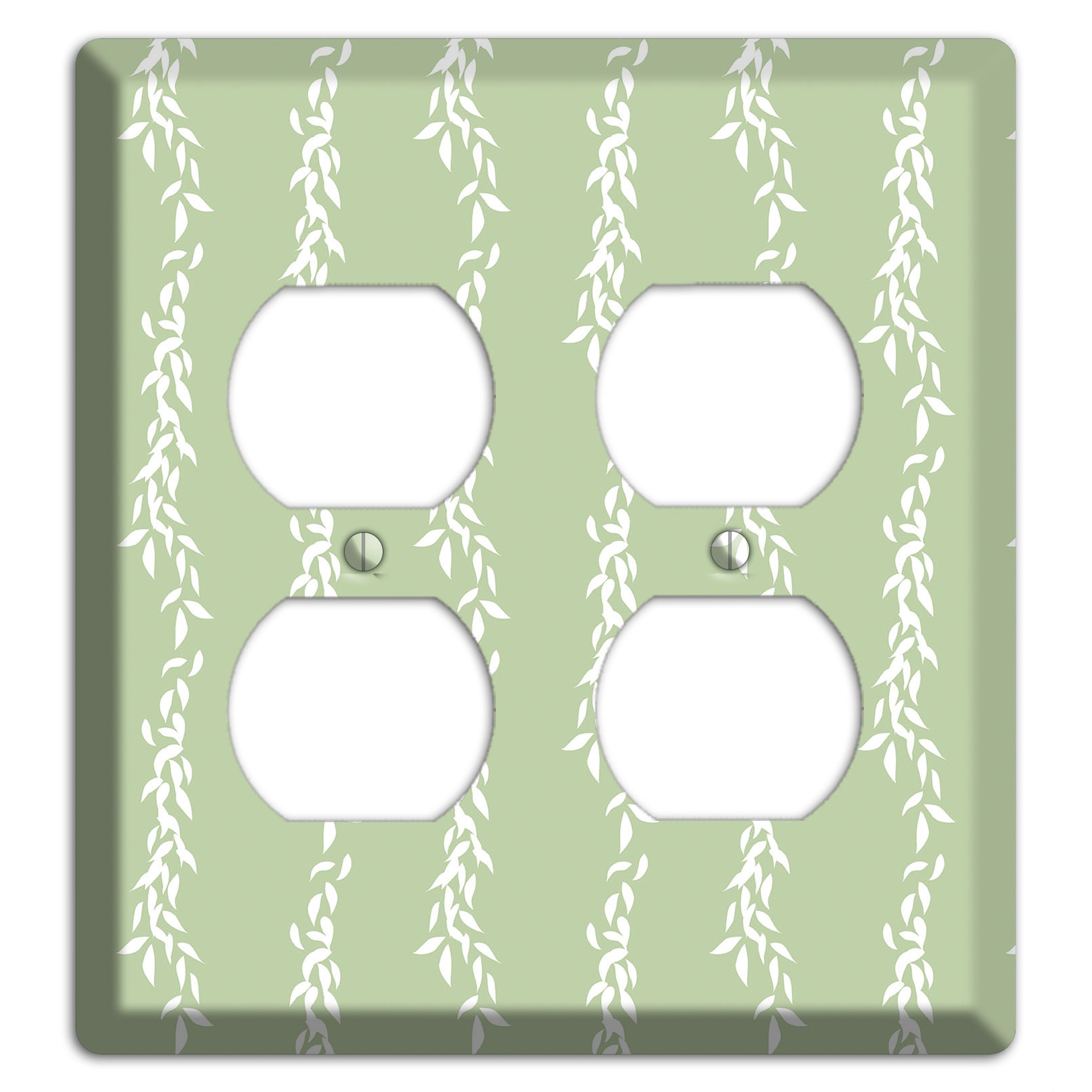 Leaves Style Z 2 Duplex Wallplate