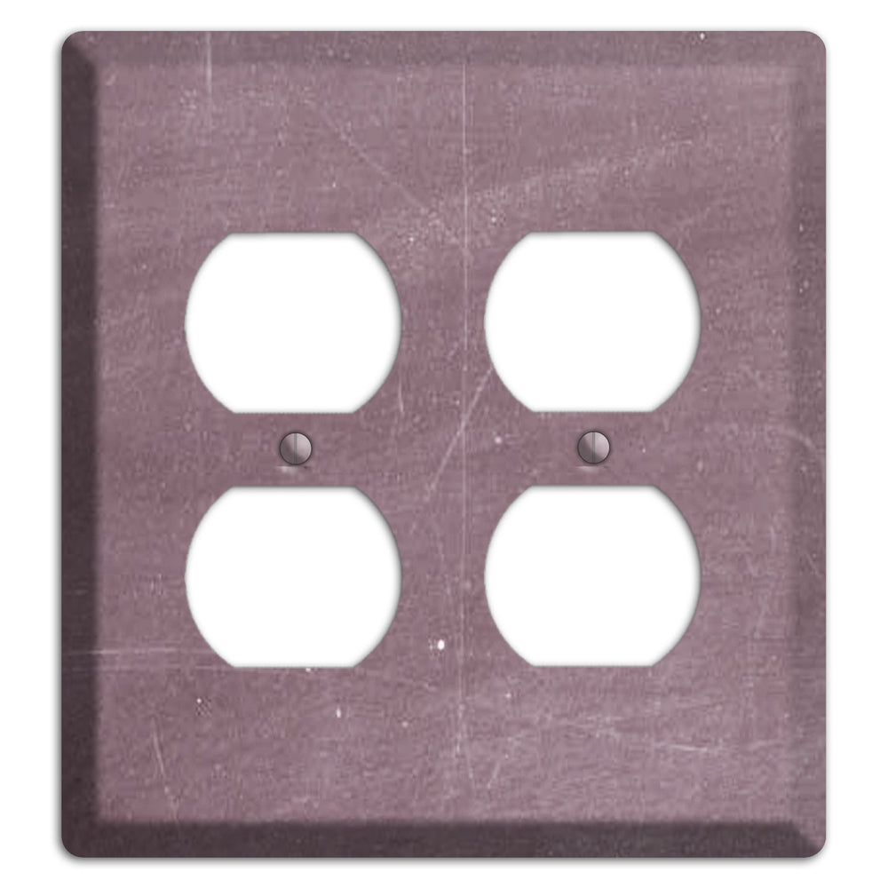 Chalk Maroon 2 Duplex Wallplate