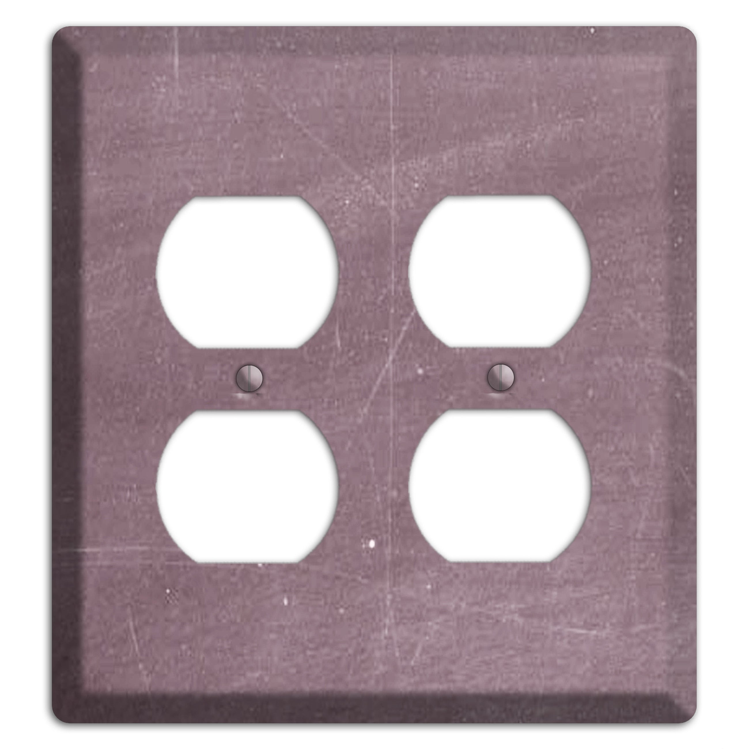 Chalk Maroon 2 Duplex Wallplate