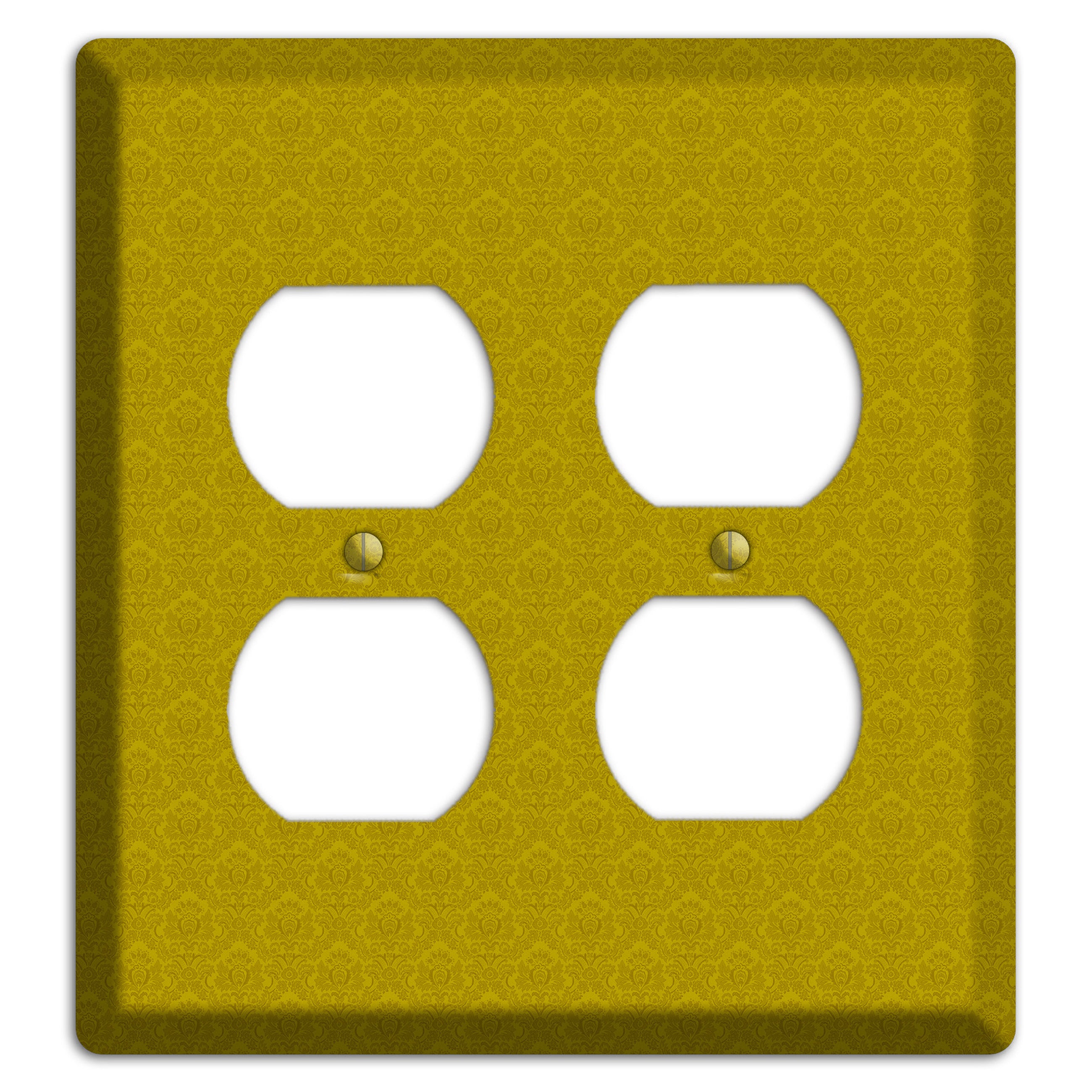 Mustard Cartouche 2 Duplex Wallplate