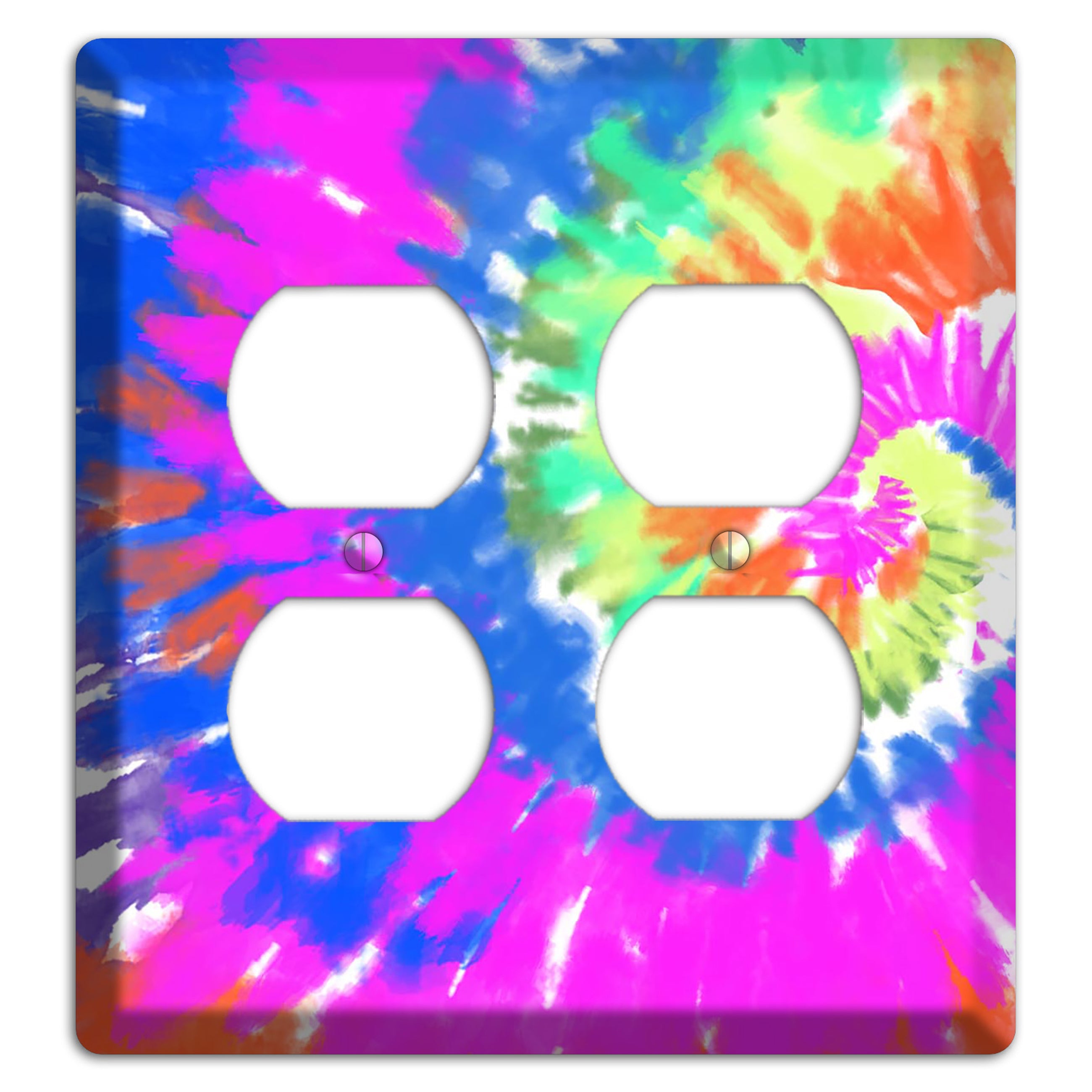 Tie Die 2 Duplex Wallplate