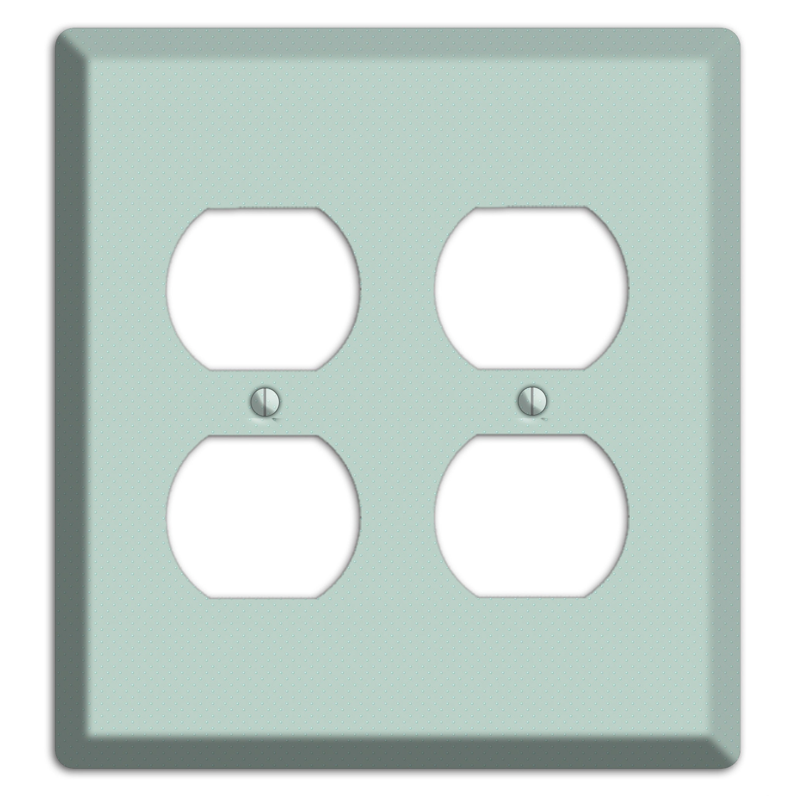 Sage with Tiny Dots 2 Duplex Wallplate