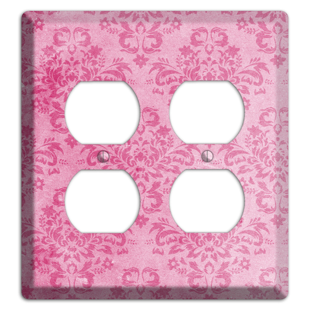 Beauty Bush Pink Texture 2 Duplex Wallplate