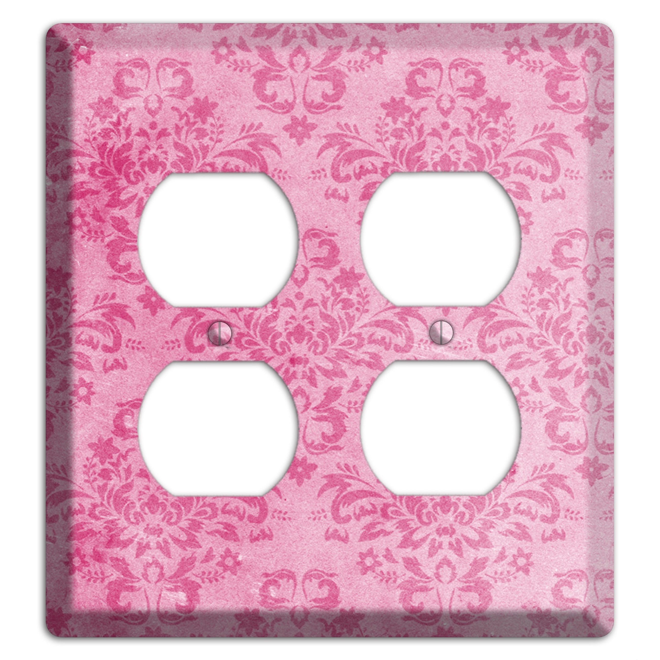 Beauty Bush Pink Texture 2 Duplex Wallplate