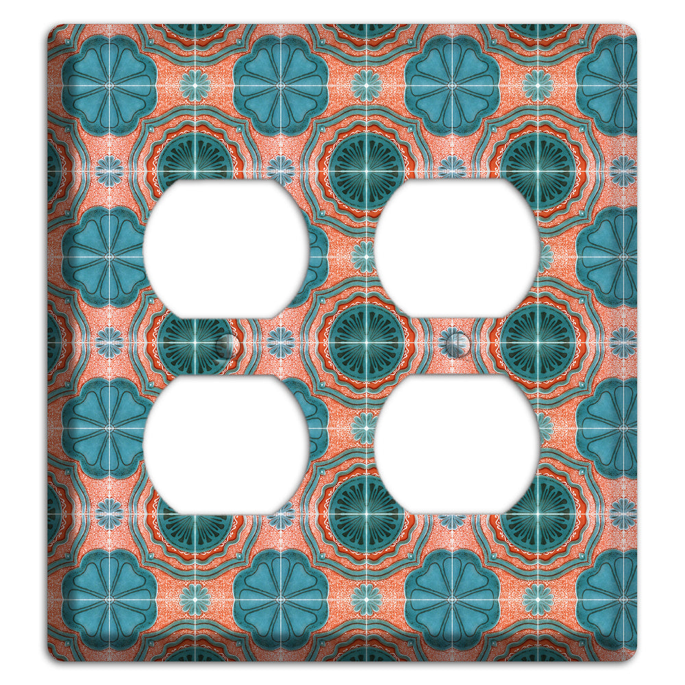 Tavira Tiles 3 2 Duplex Wallplate