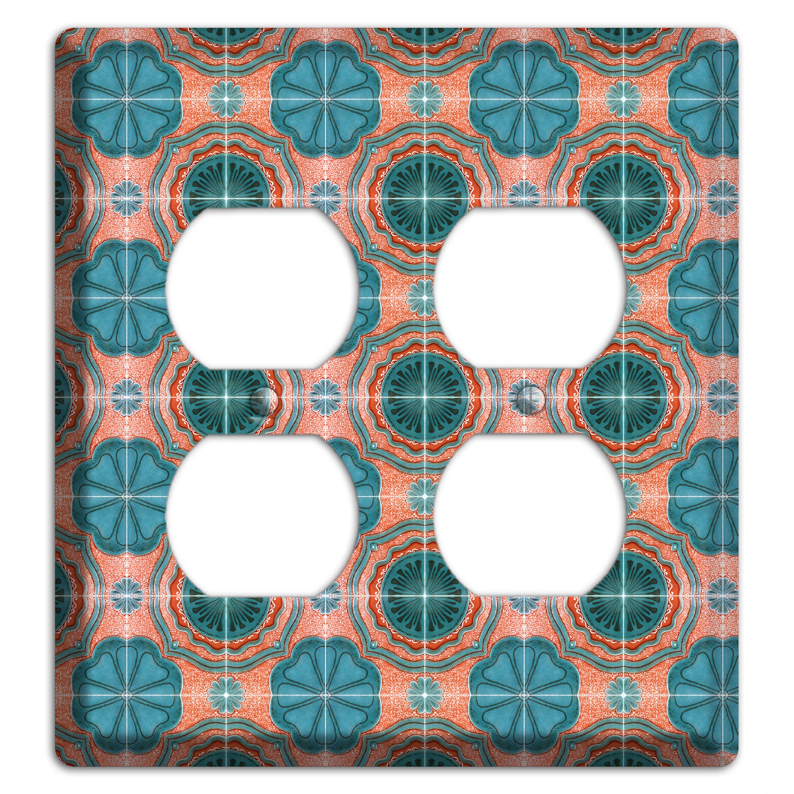 Tavira Tiles 3 2 Duplex Wallplate
