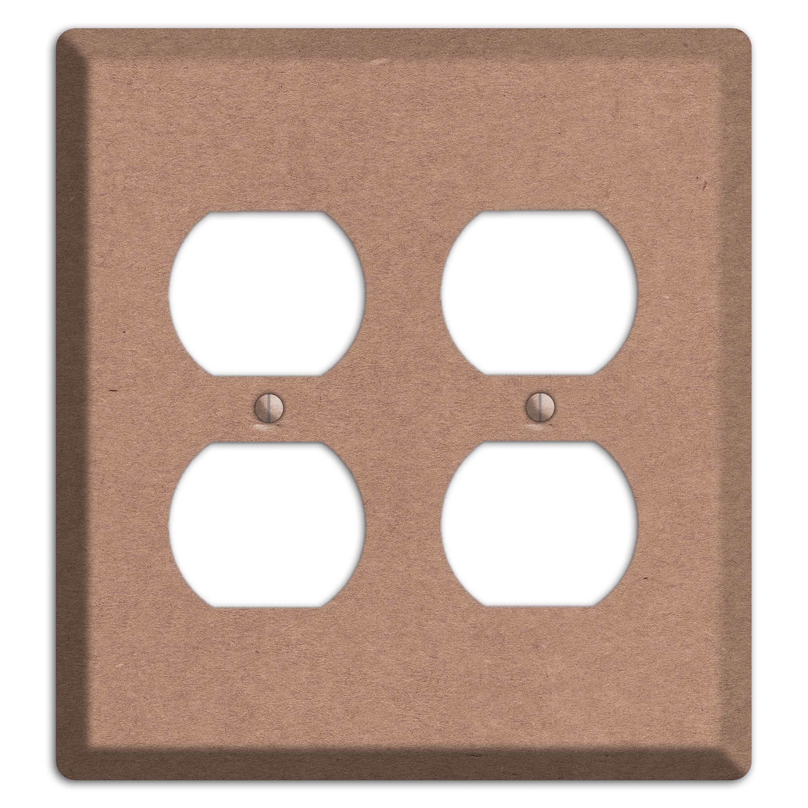 Pale Taupe Kraft 2 Duplex Wallplate