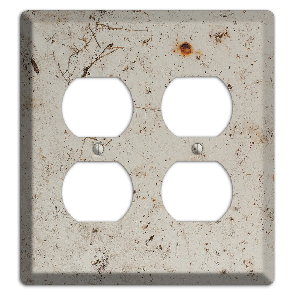 Spotted Concrete 2 Duplex Wallplate
