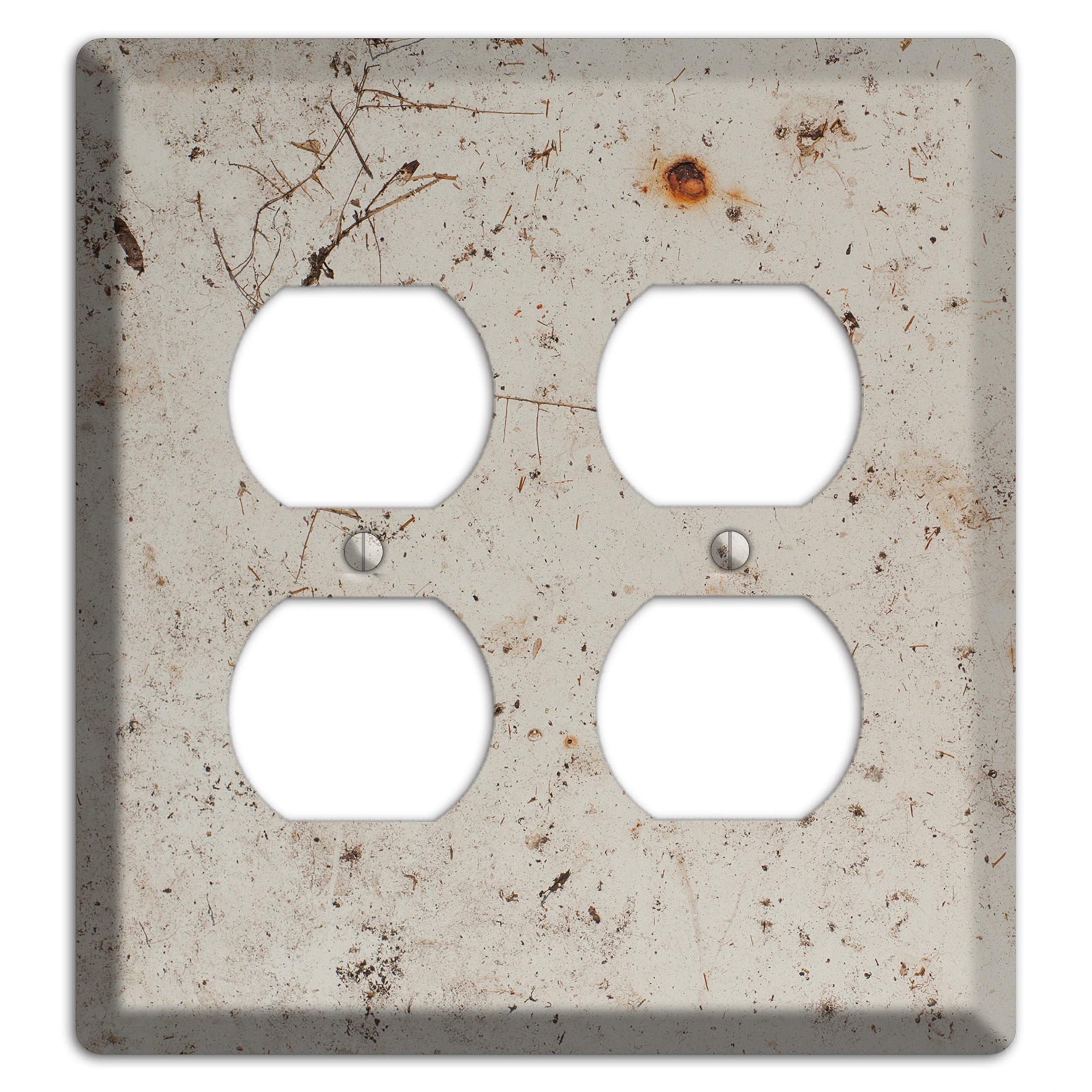 Spotted Concrete 2 Duplex Wallplate
