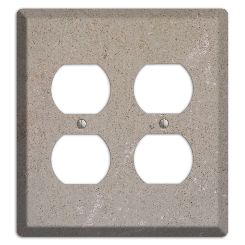 Old Concrete 7 2 Duplex Wallplate