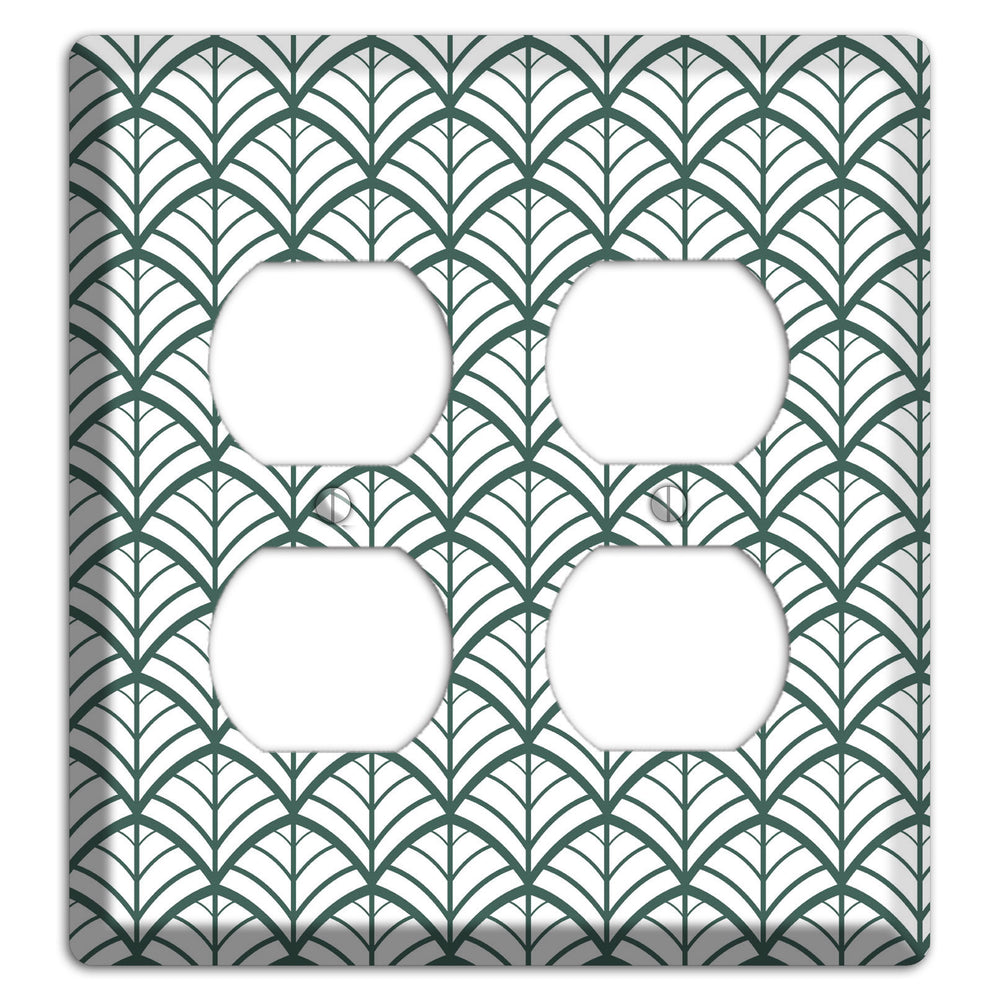 Leaves Style U 2 Duplex Wallplate