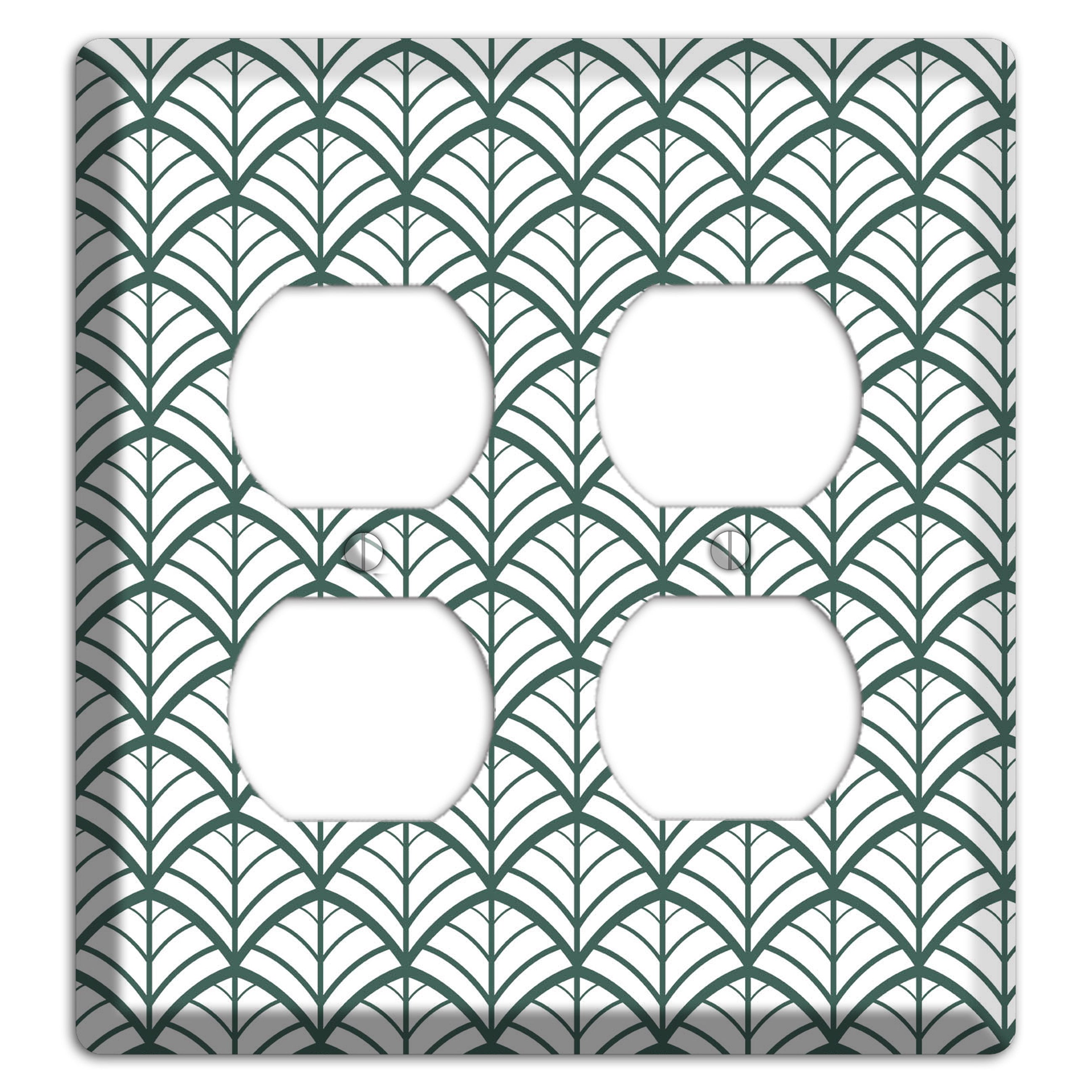 Leaves Style U 2 Duplex Wallplate