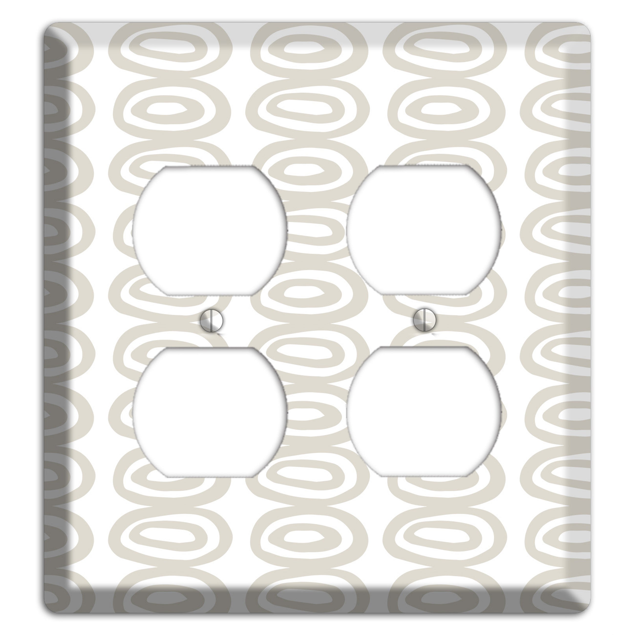 Simple Scandanavian Style S 2 Duplex Wallplate