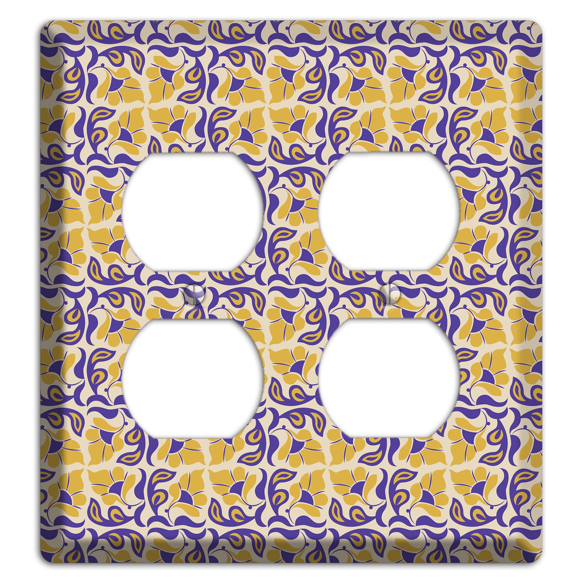 Nouveau Floral 2 Duplex Wallplate