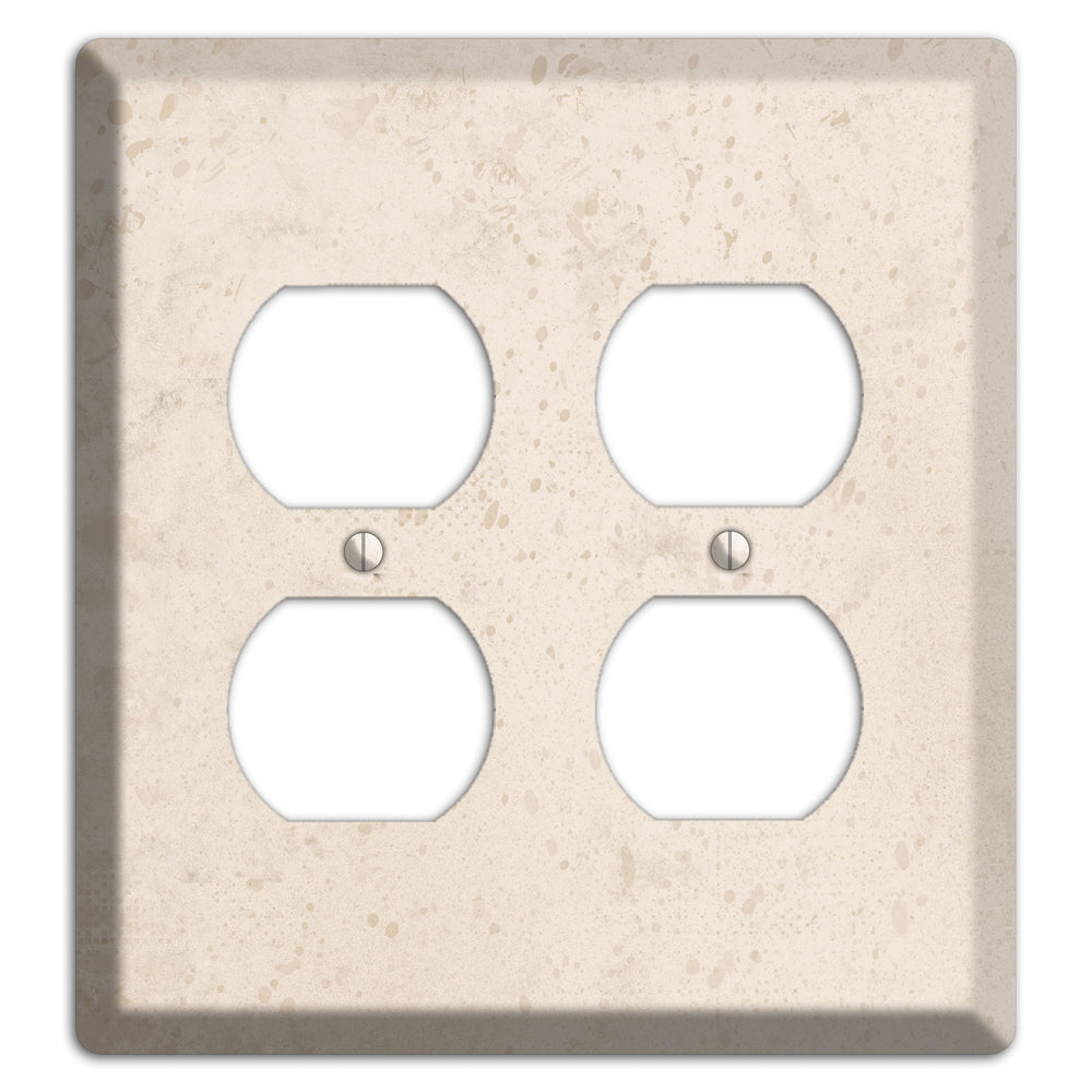 Bone Neutral Texture 2 Duplex Wallplate