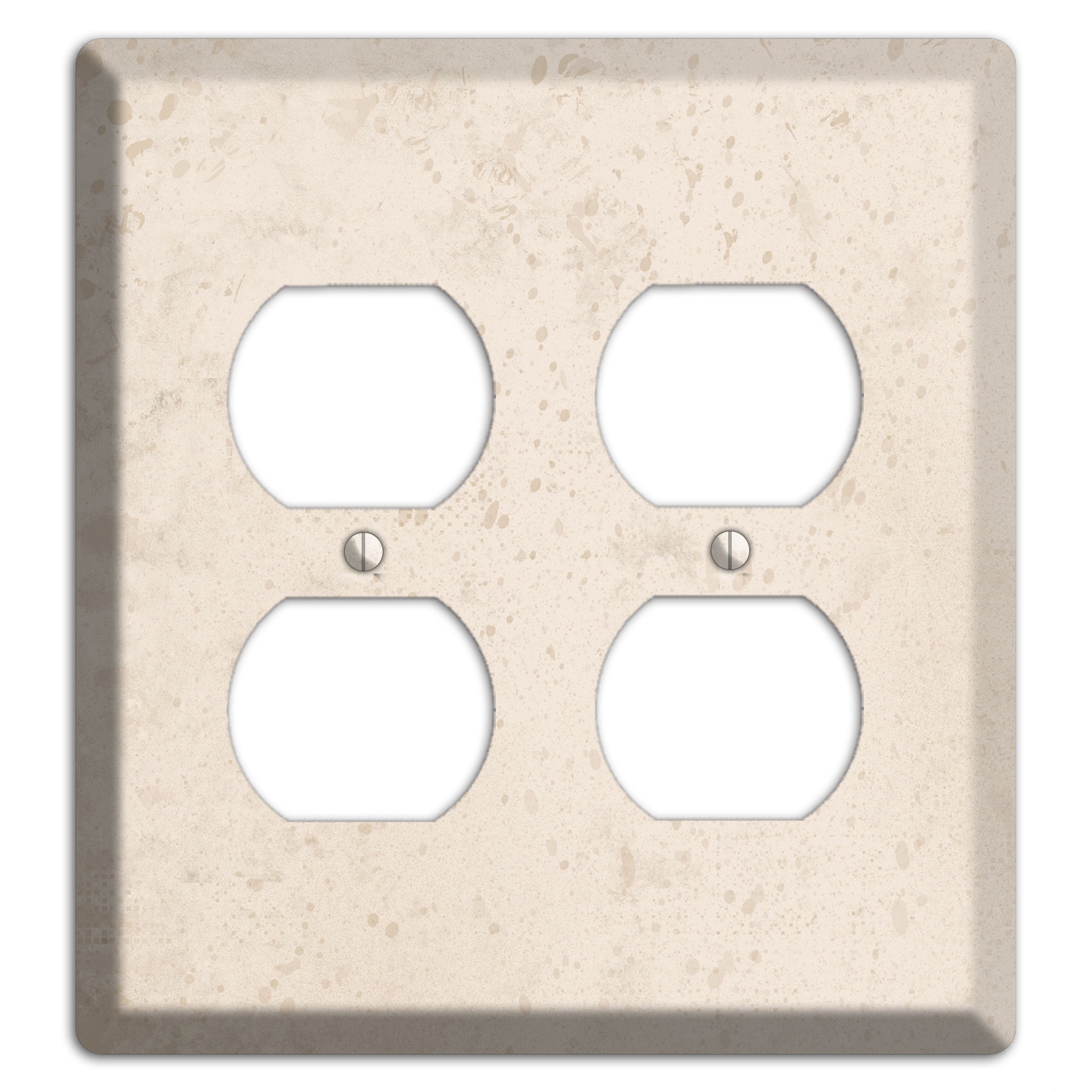 Bone Neutral Texture 2 Duplex Wallplate