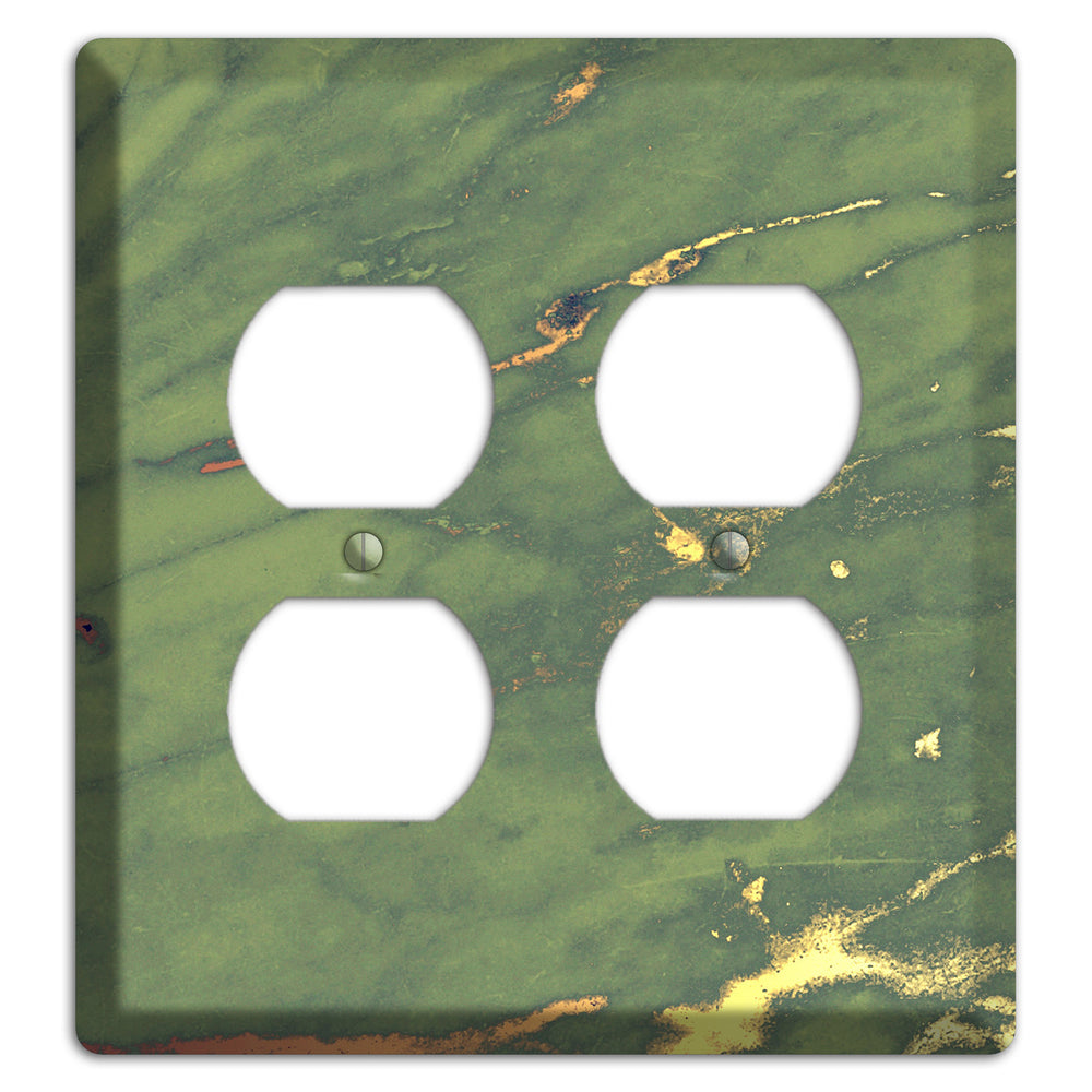 Limed Ash Marble 2 Duplex Wallplate
