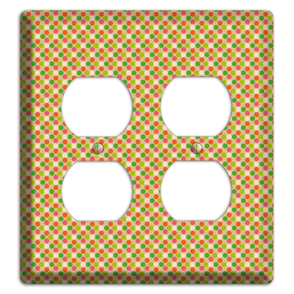 Yellow Plaid 2 Duplex Wallplate