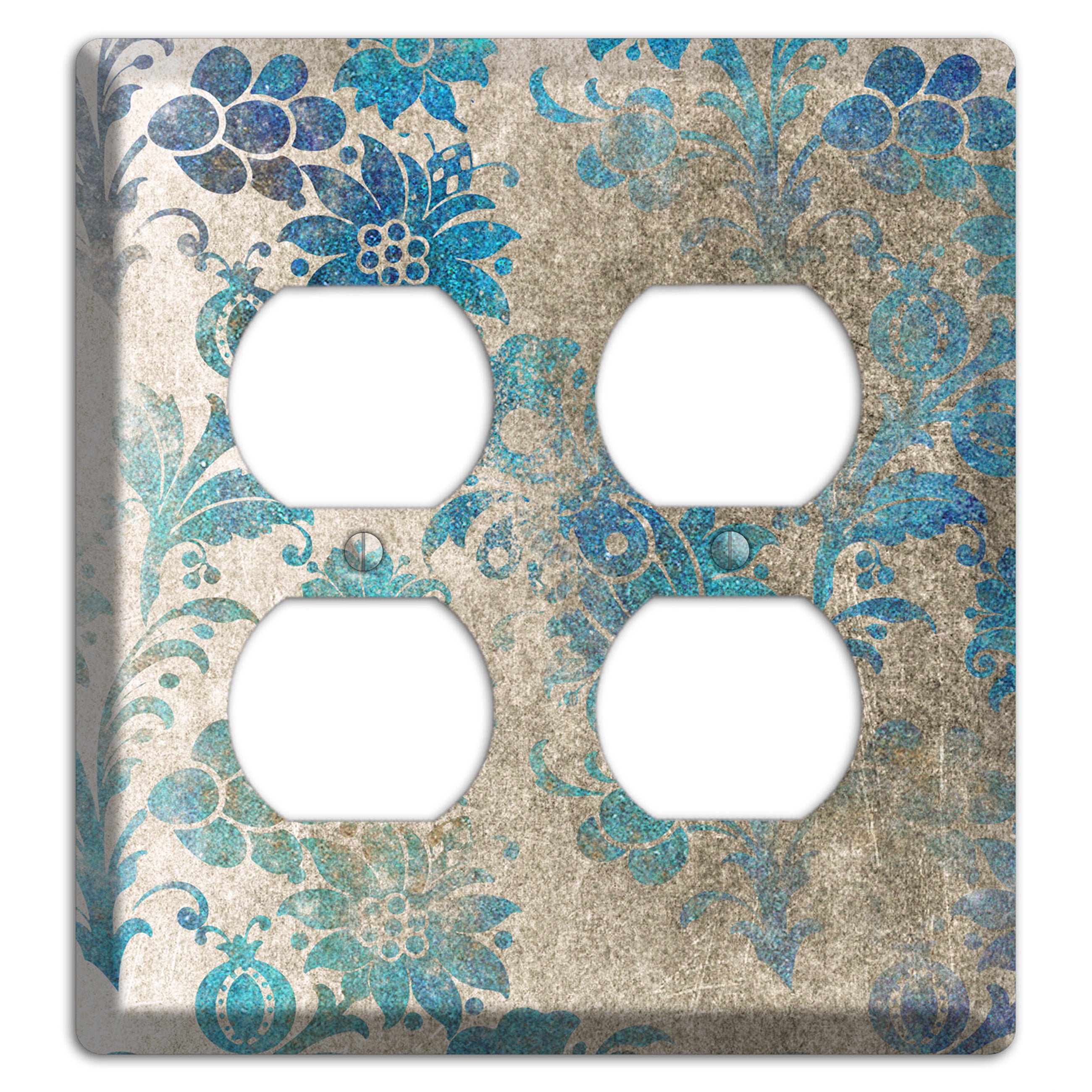 Mantle Whimsical Damask 2 Duplex Wallplate