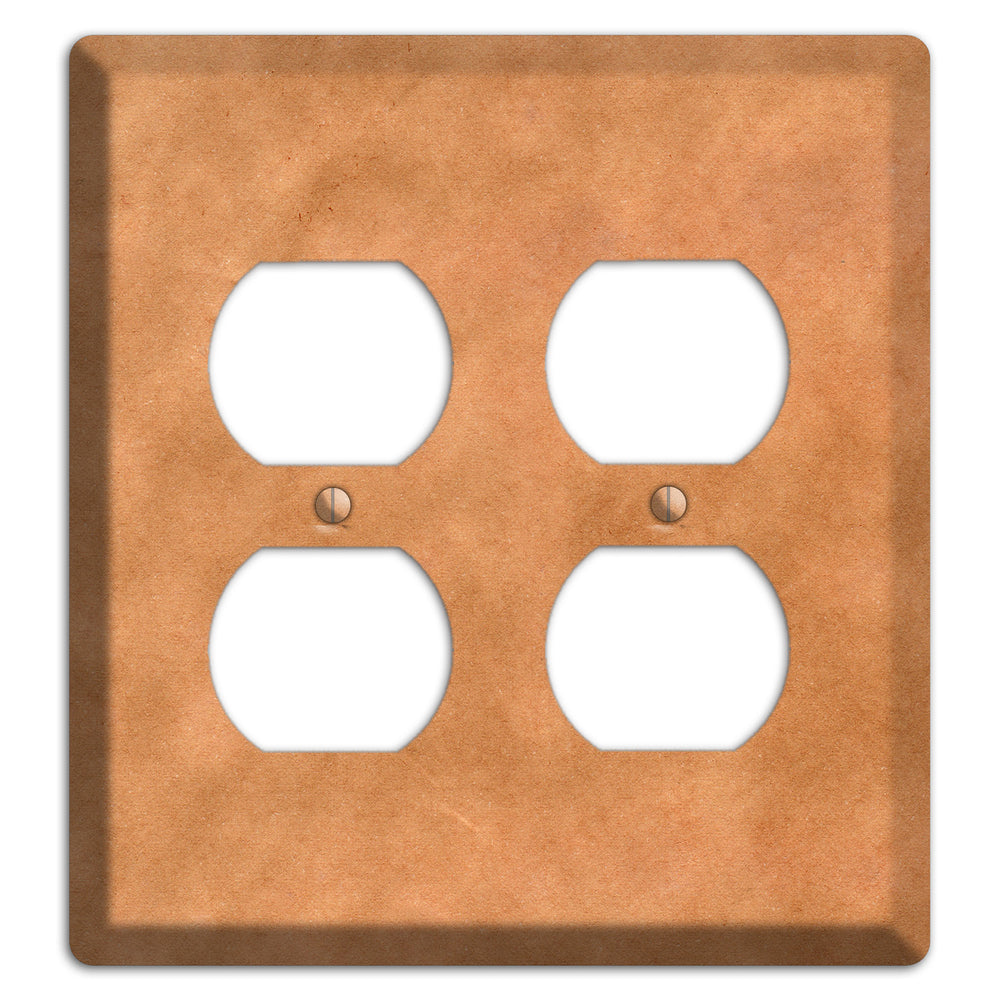 Aged Paper 8 2 Duplex Wallplate