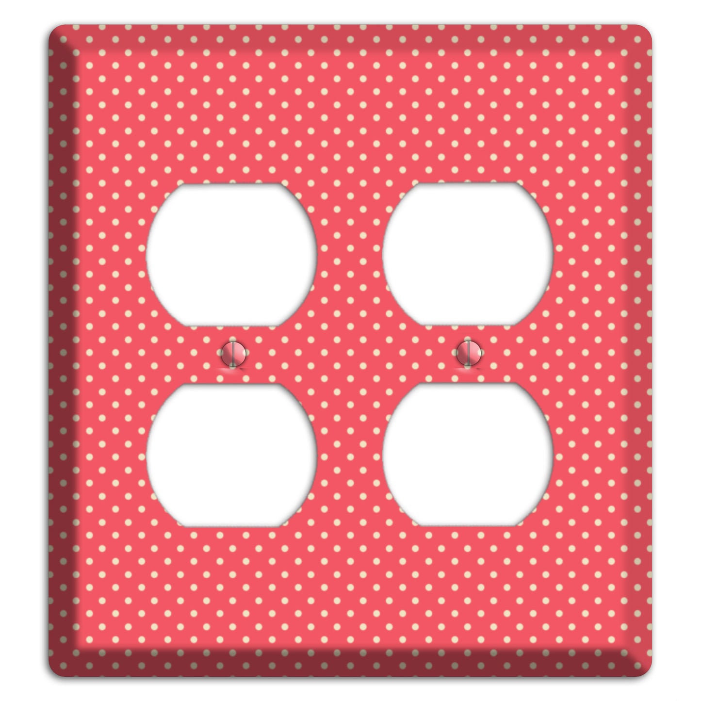 Multi Pink Tiny Polka Dots 2 Duplex Wallplate