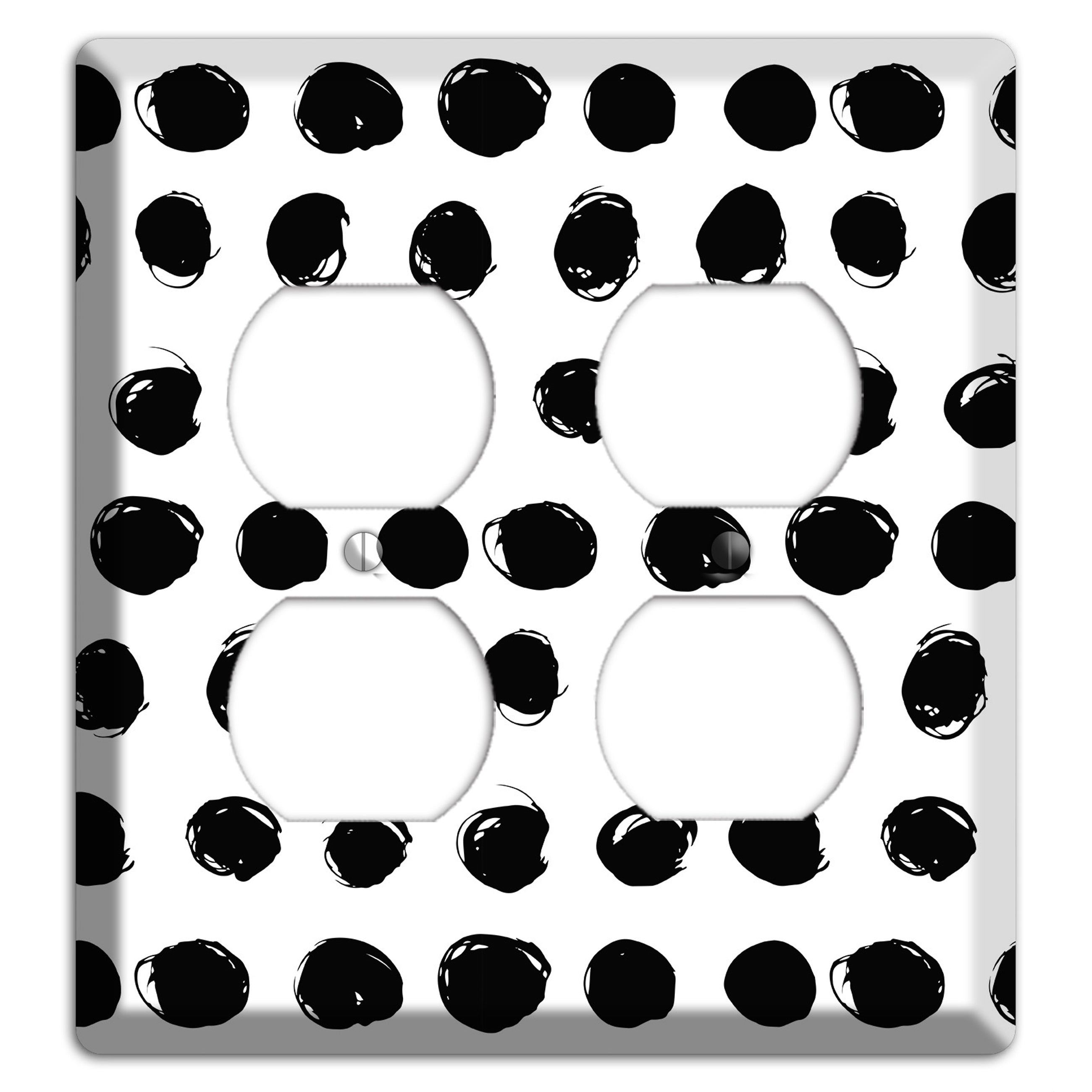 Ink Drops 9 2 Duplex Wallplate