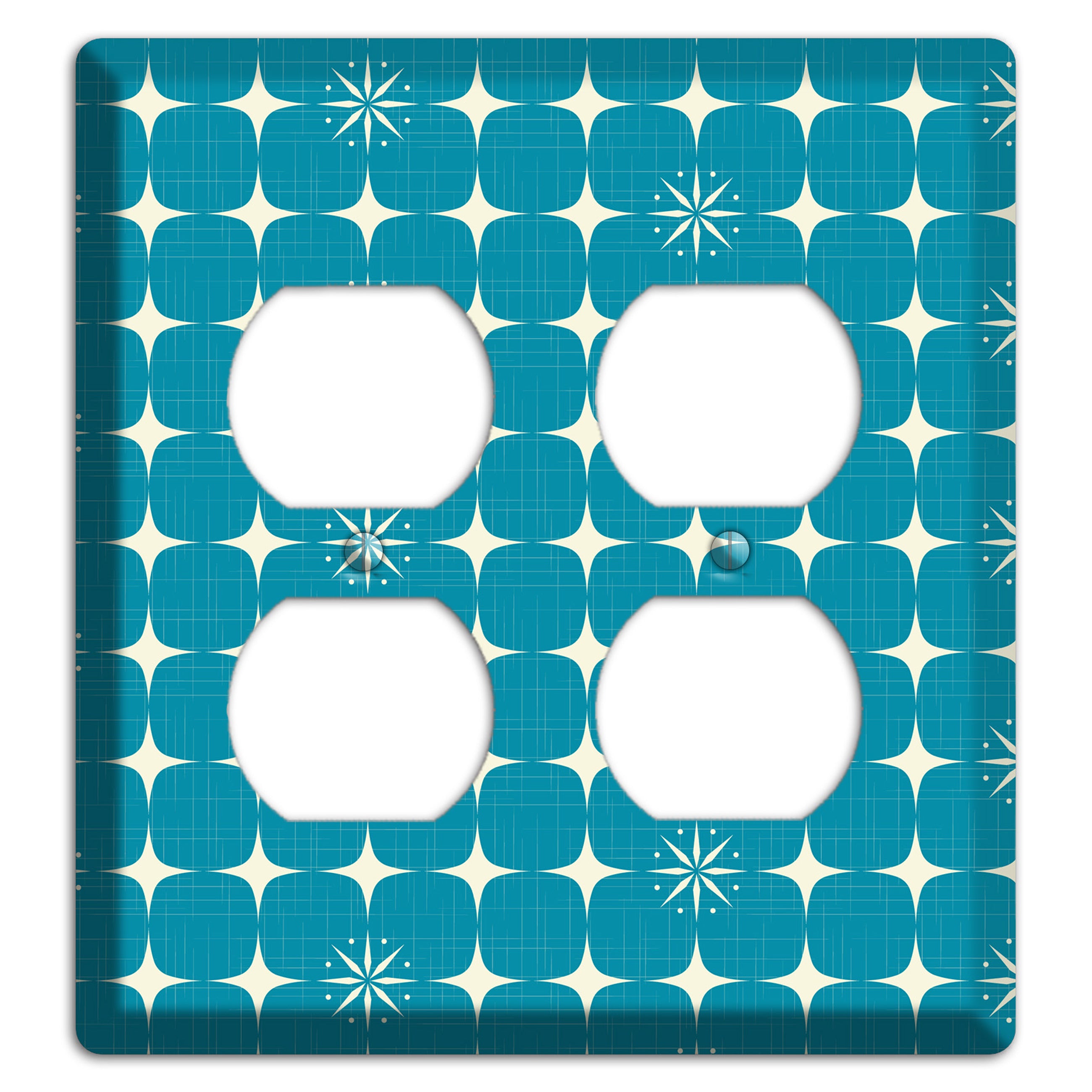 Blue Atomic 2 Duplex Wallplate