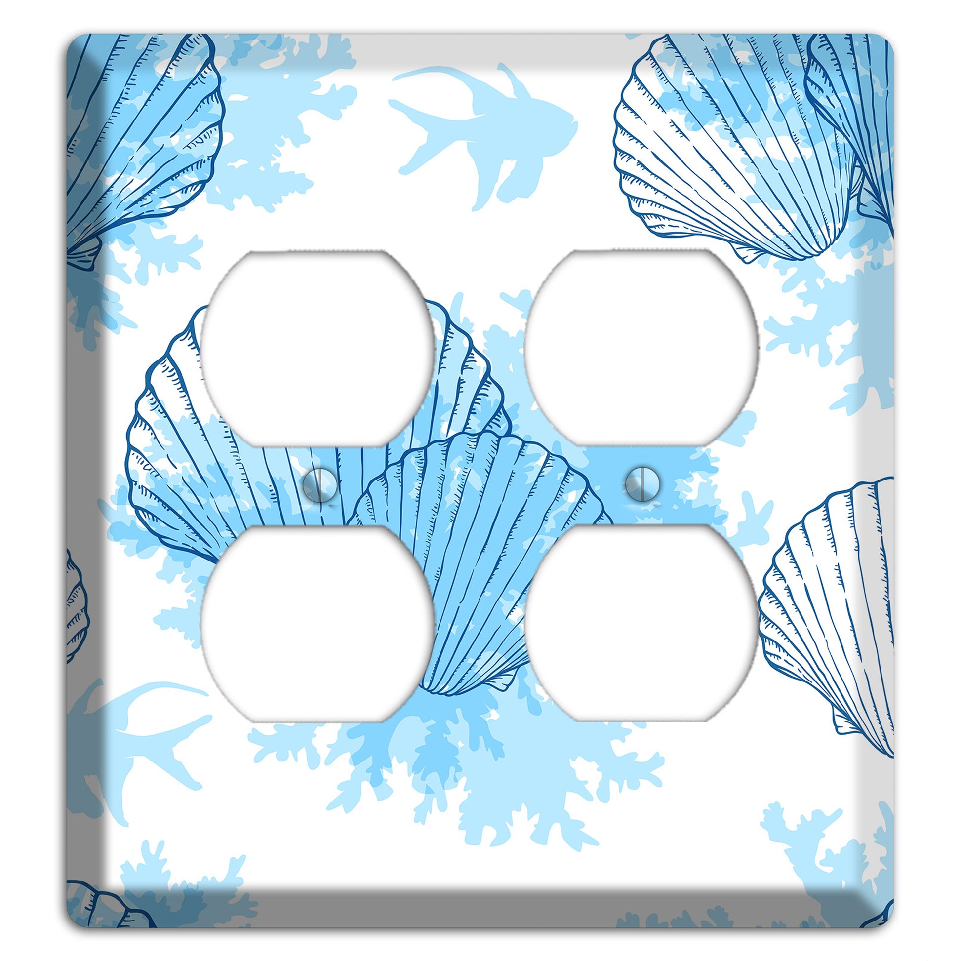 Shells 1 2 Duplex Wallplate