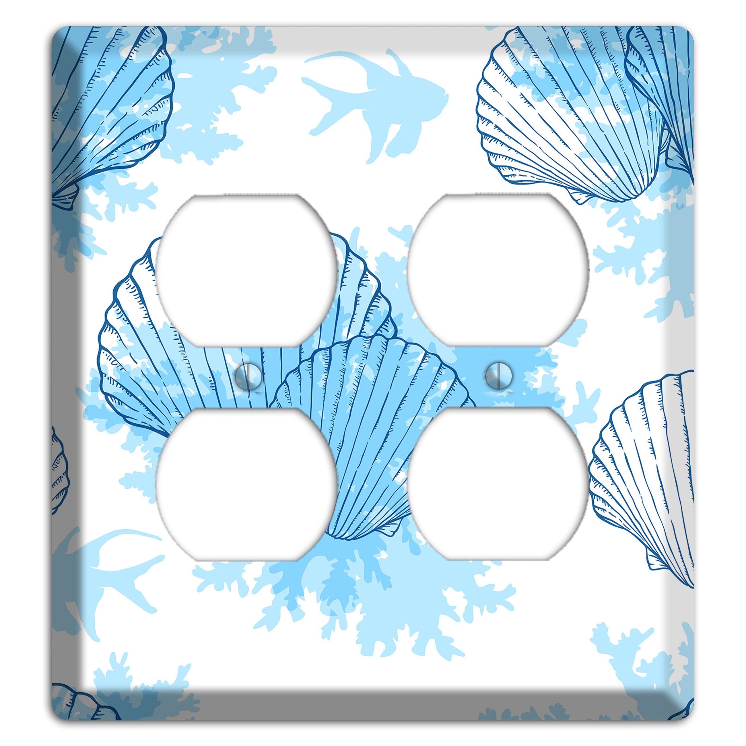 Shells 1 2 Duplex Wallplate