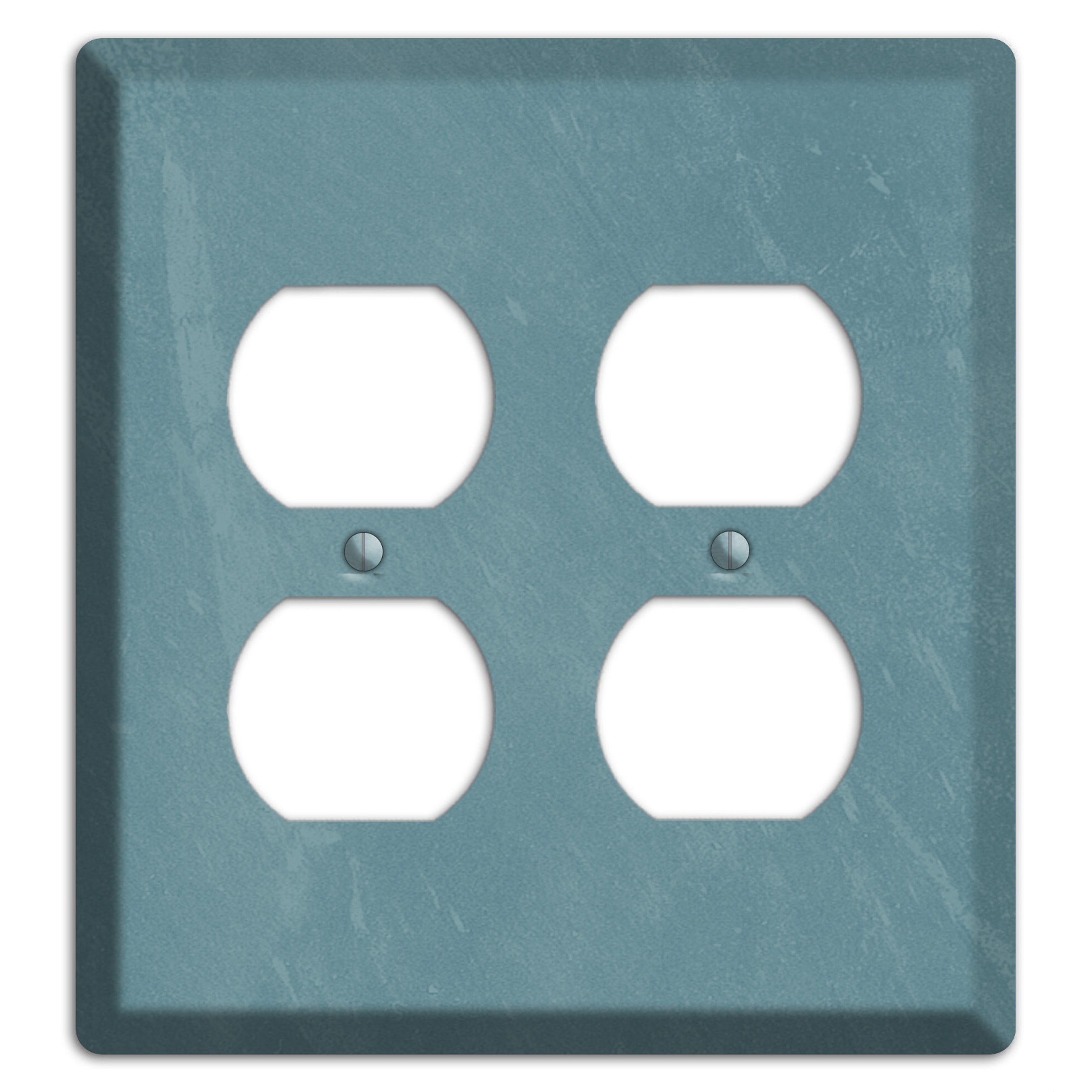 Chalk Teal 2 Duplex Wallplate