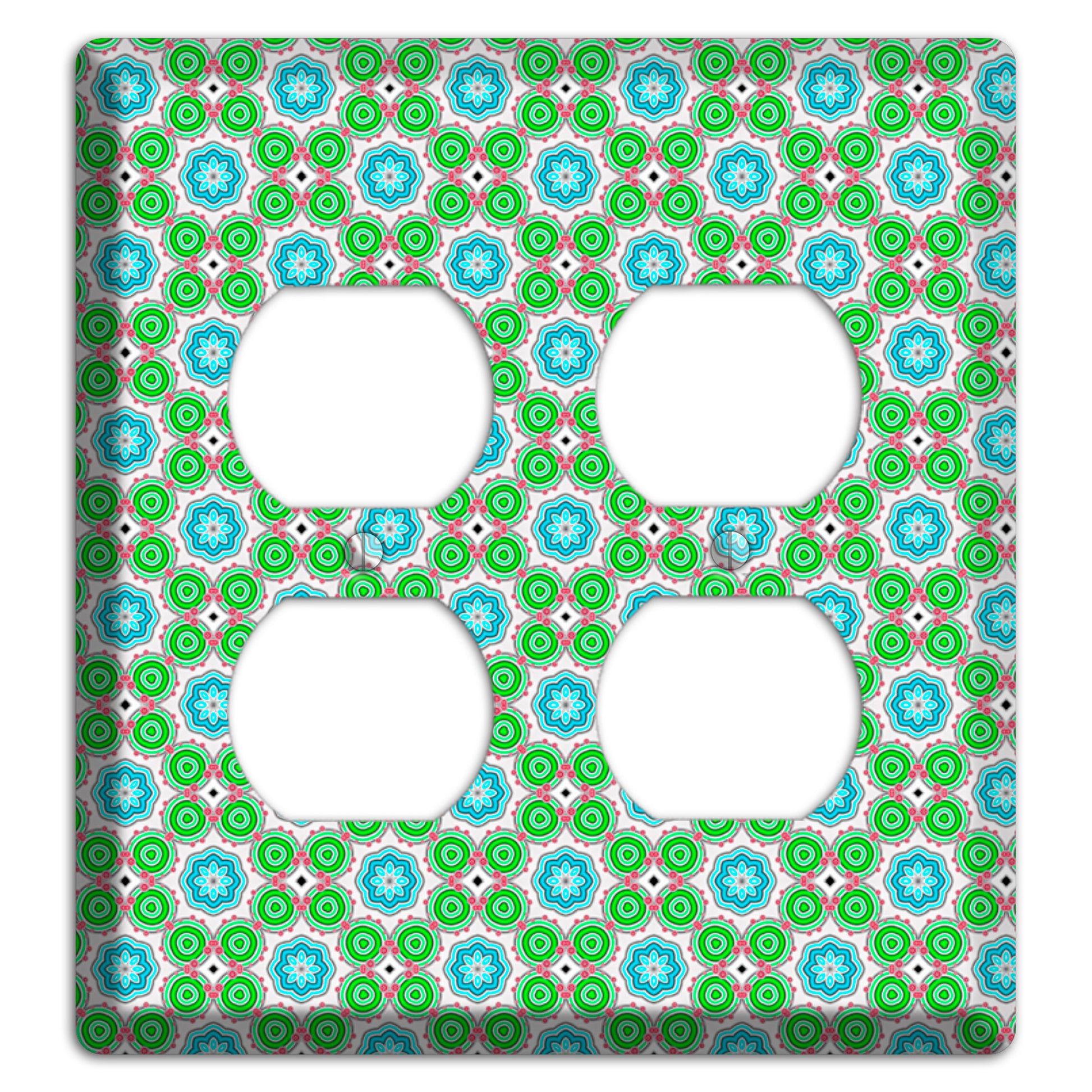 Green Foulard 5 2 Duplex Wallplate