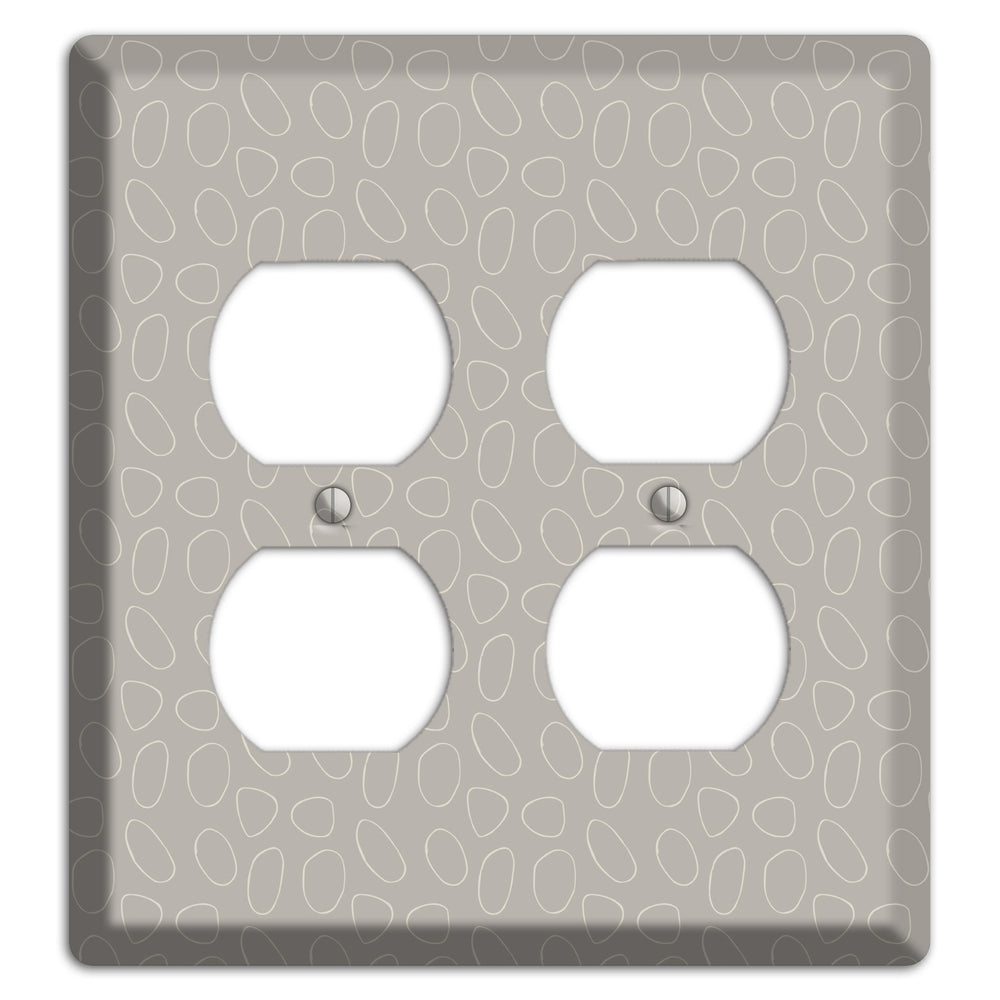 Simple Scandanavian Style E 2 Duplex Wallplate