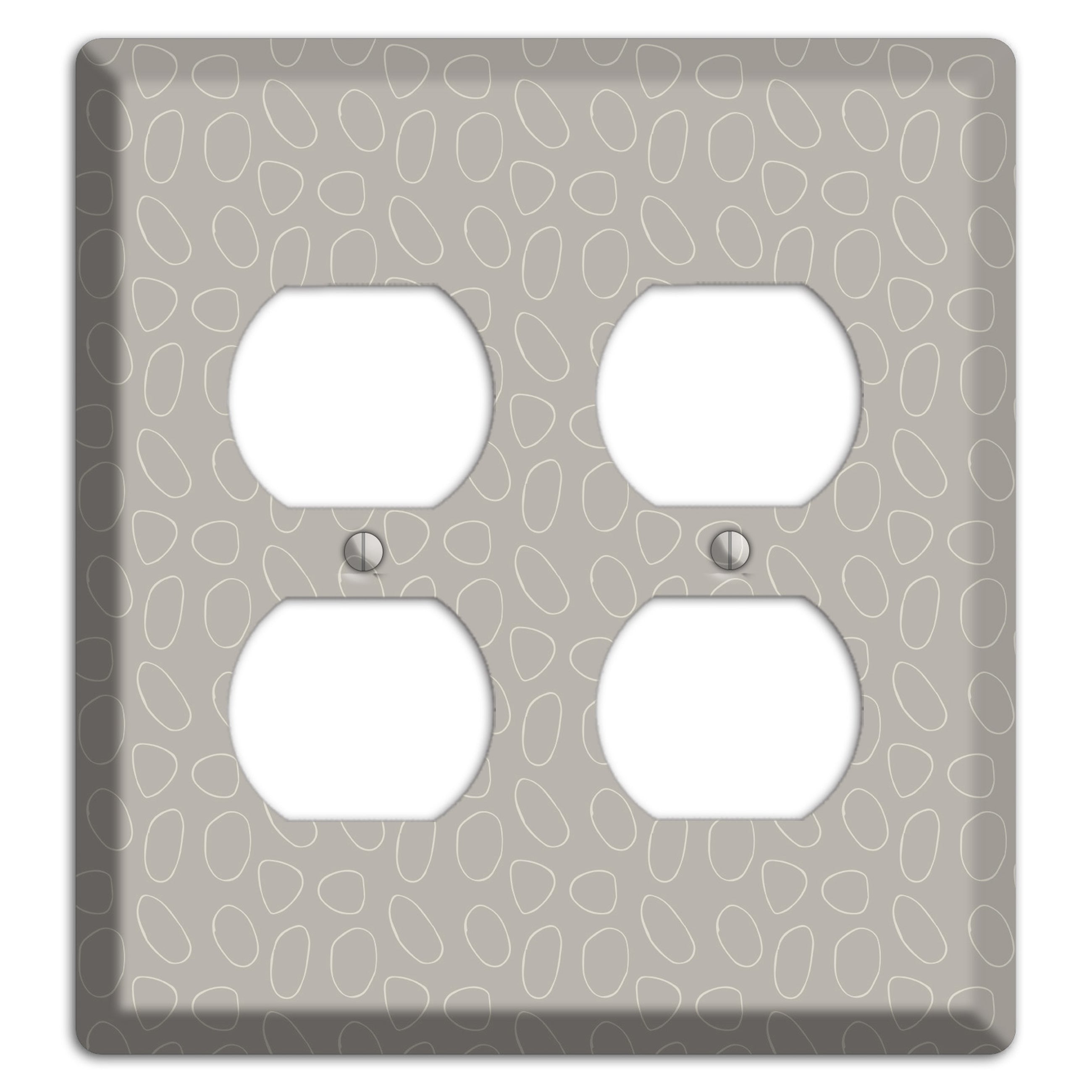 Simple Scandanavian Style E 2 Duplex Wallplate