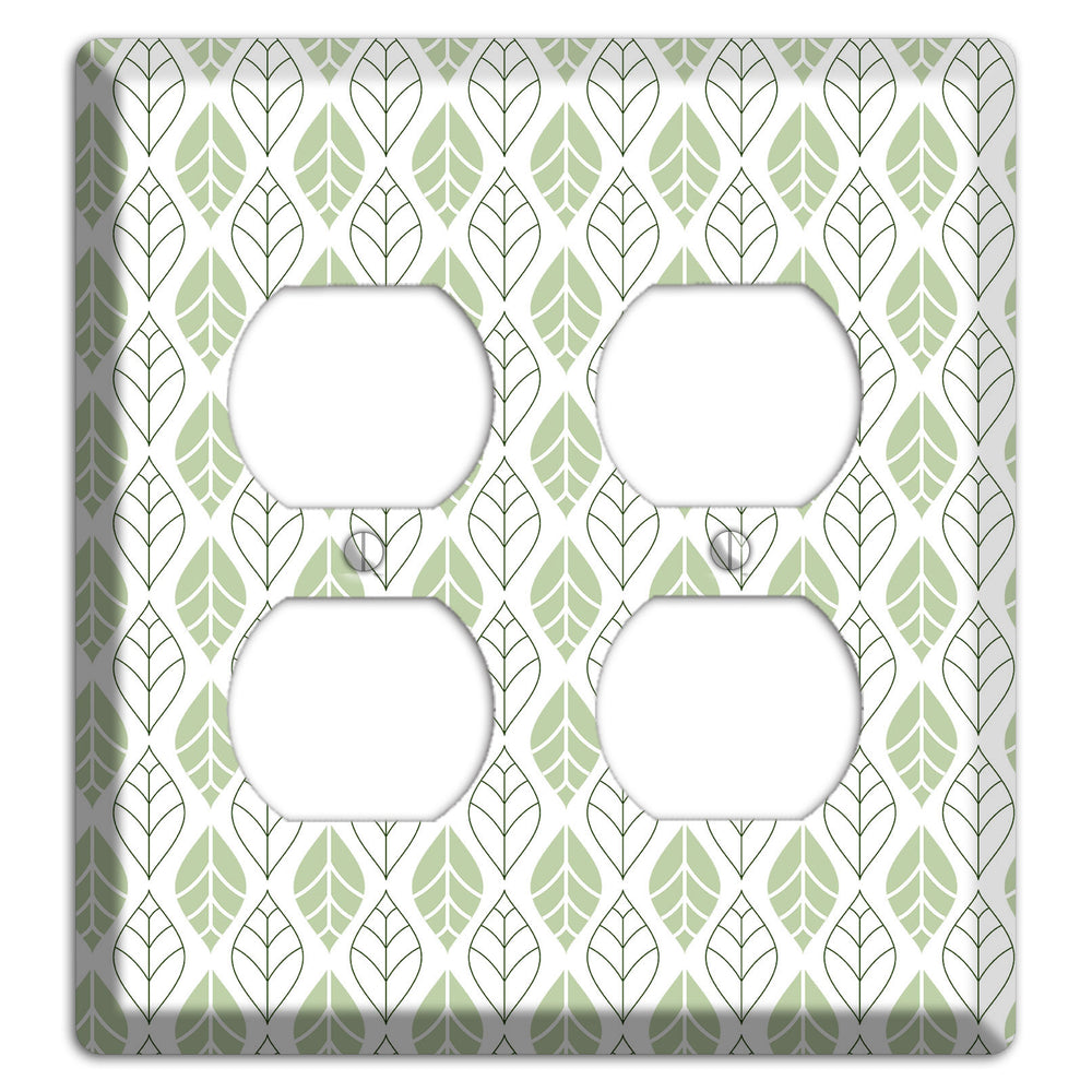 Leaves Style W 2 Duplex Wallplate