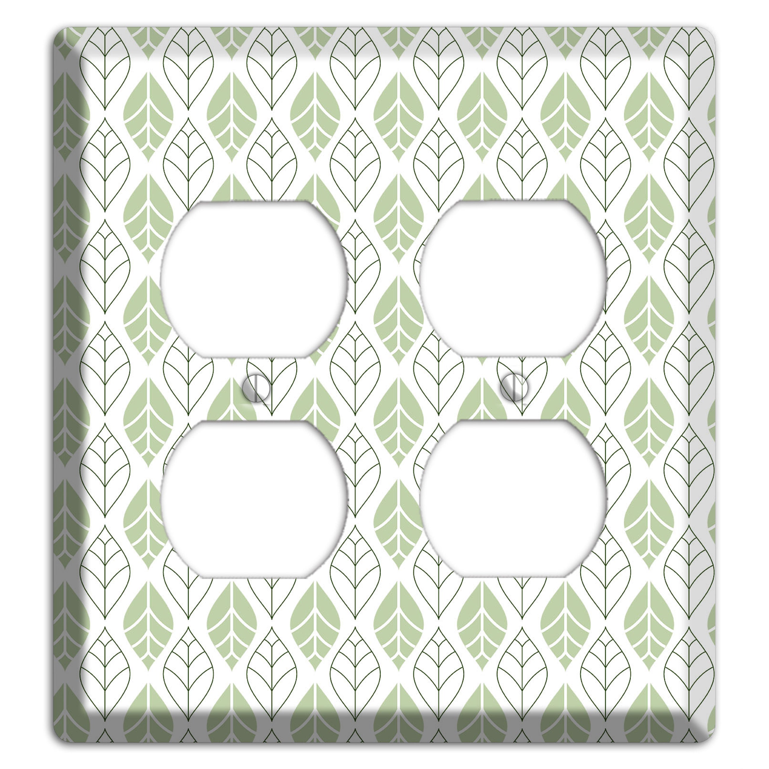 Leaves Style W 2 Duplex Wallplate